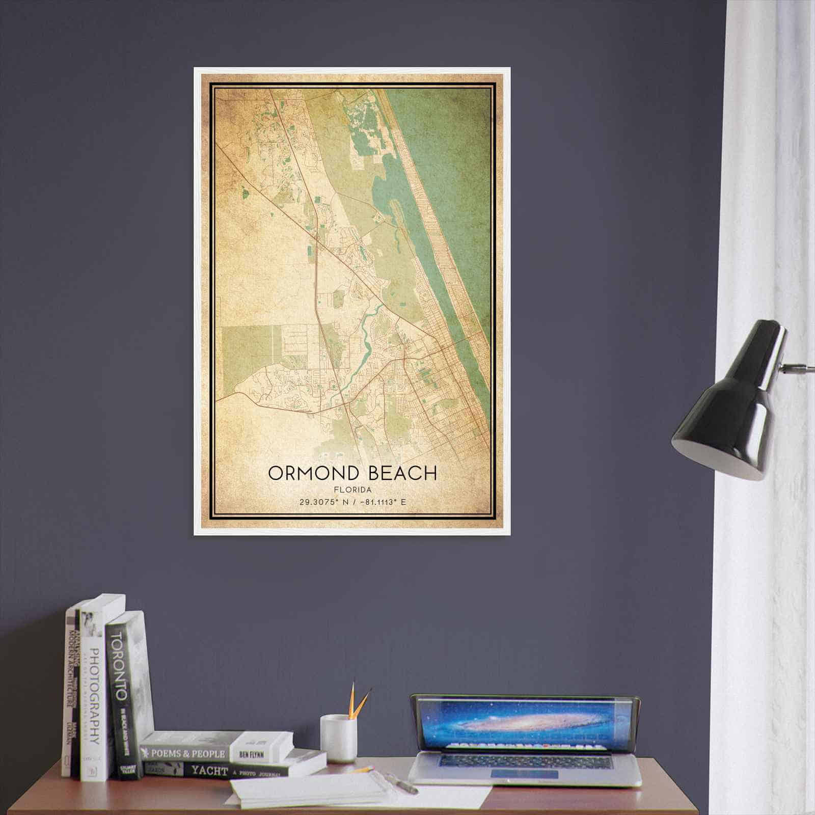 Deerfield Kansas Map Poster, Modern Home Decor Wall Art Print (Copy)