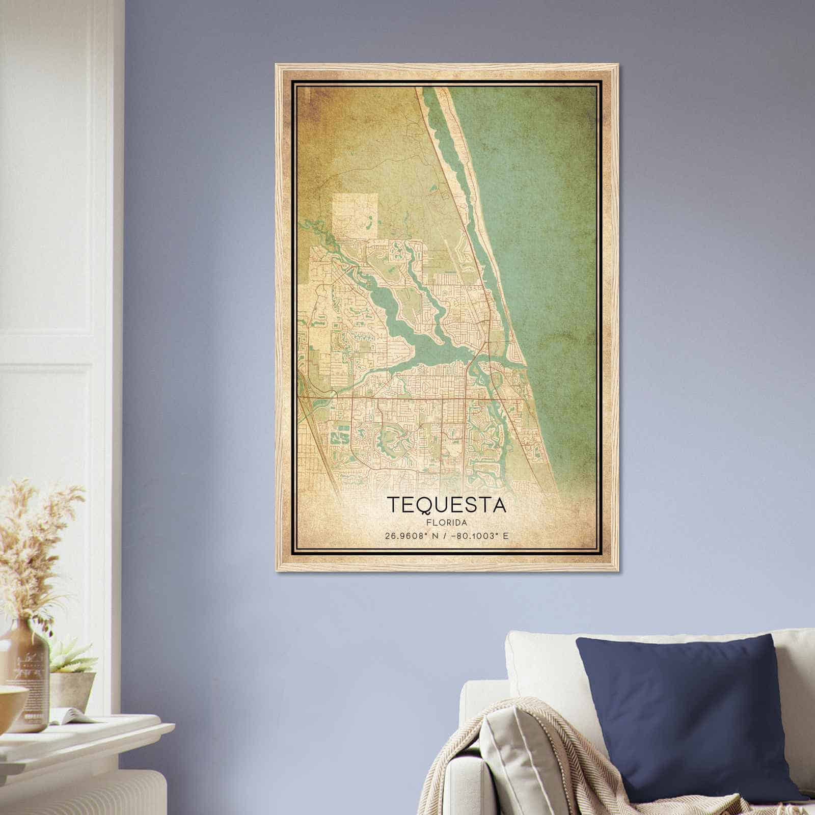 Deerfield Kansas Map Poster, Modern Home Decor Wall Art Print (Copy)