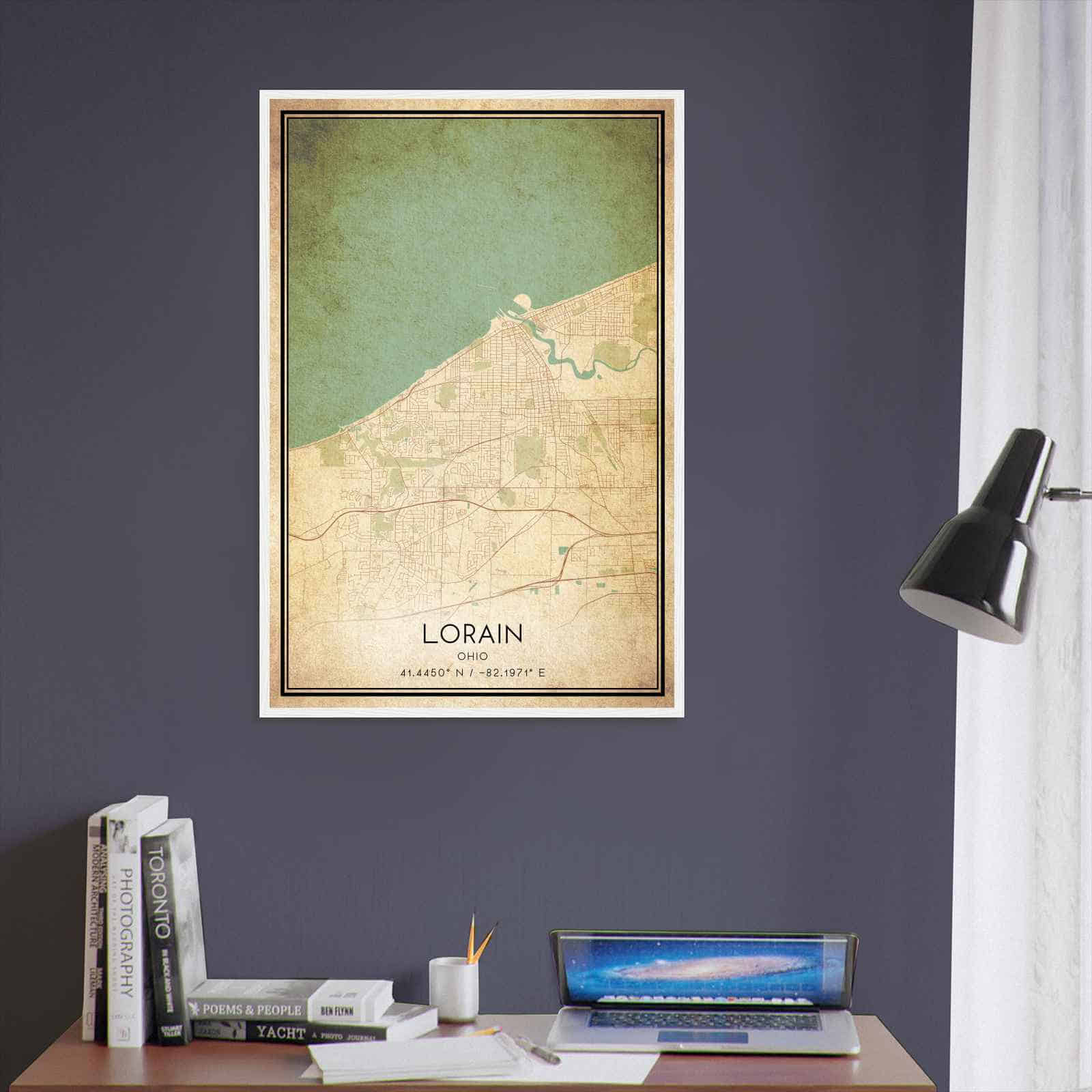 Deerfield Kansas Map Poster, Modern Home Decor Wall Art Print (Copy)