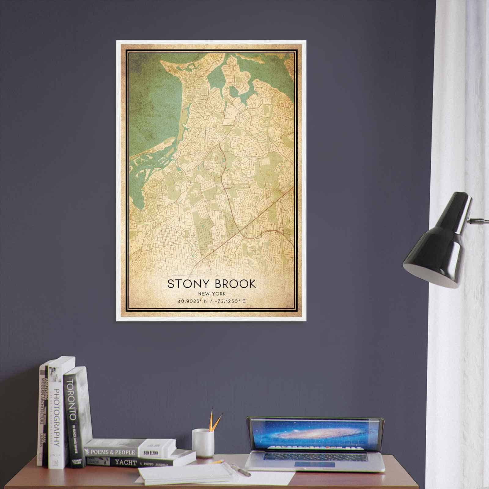 Deerfield Kansas Map Poster, Modern Home Decor Wall Art Print (Copy)
