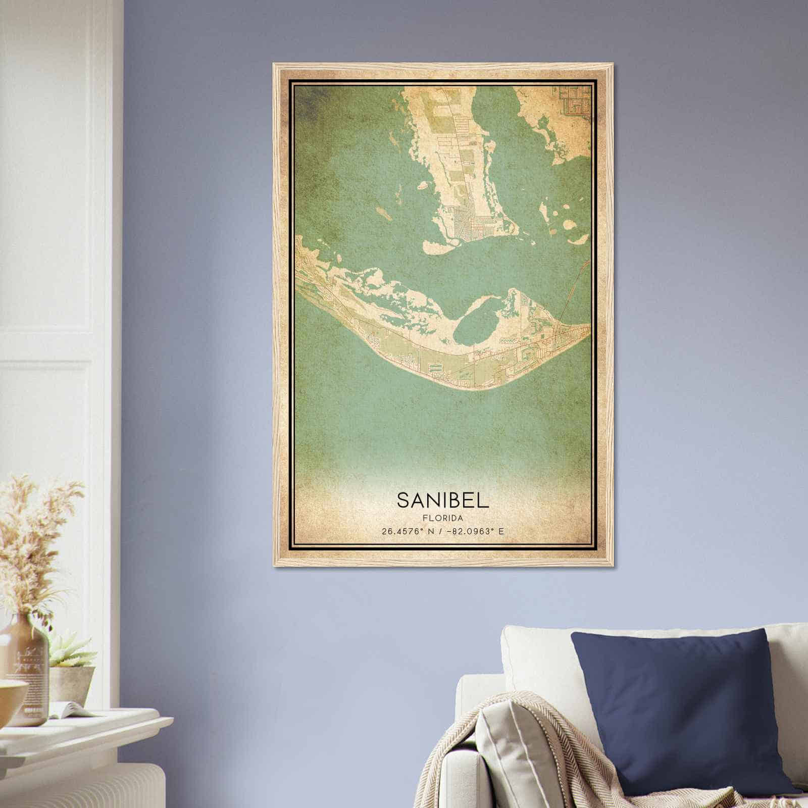Deerfield Kansas Map Poster, Modern Home Decor Wall Art Print (Copy)