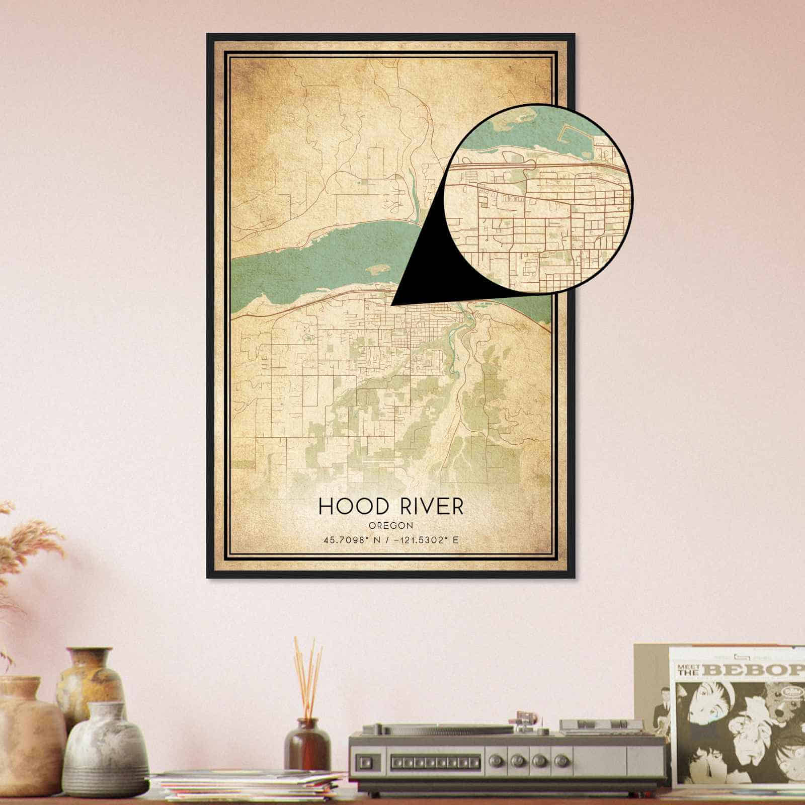 Deerfield Kansas Map Poster, Modern Home Decor Wall Art Print (Copy)