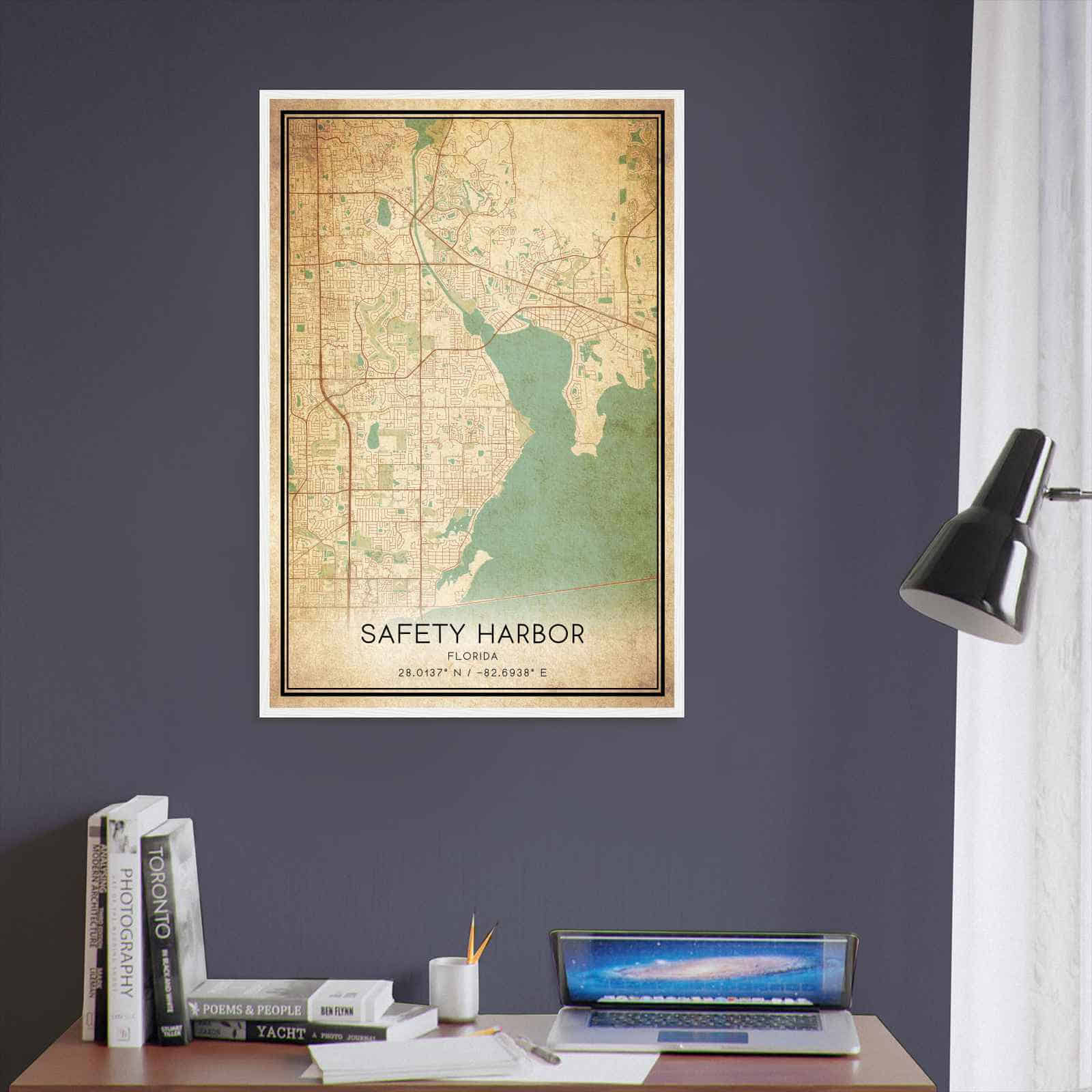 Deerfield Kansas Map Poster, Modern Home Decor Wall Art Print (Copy)