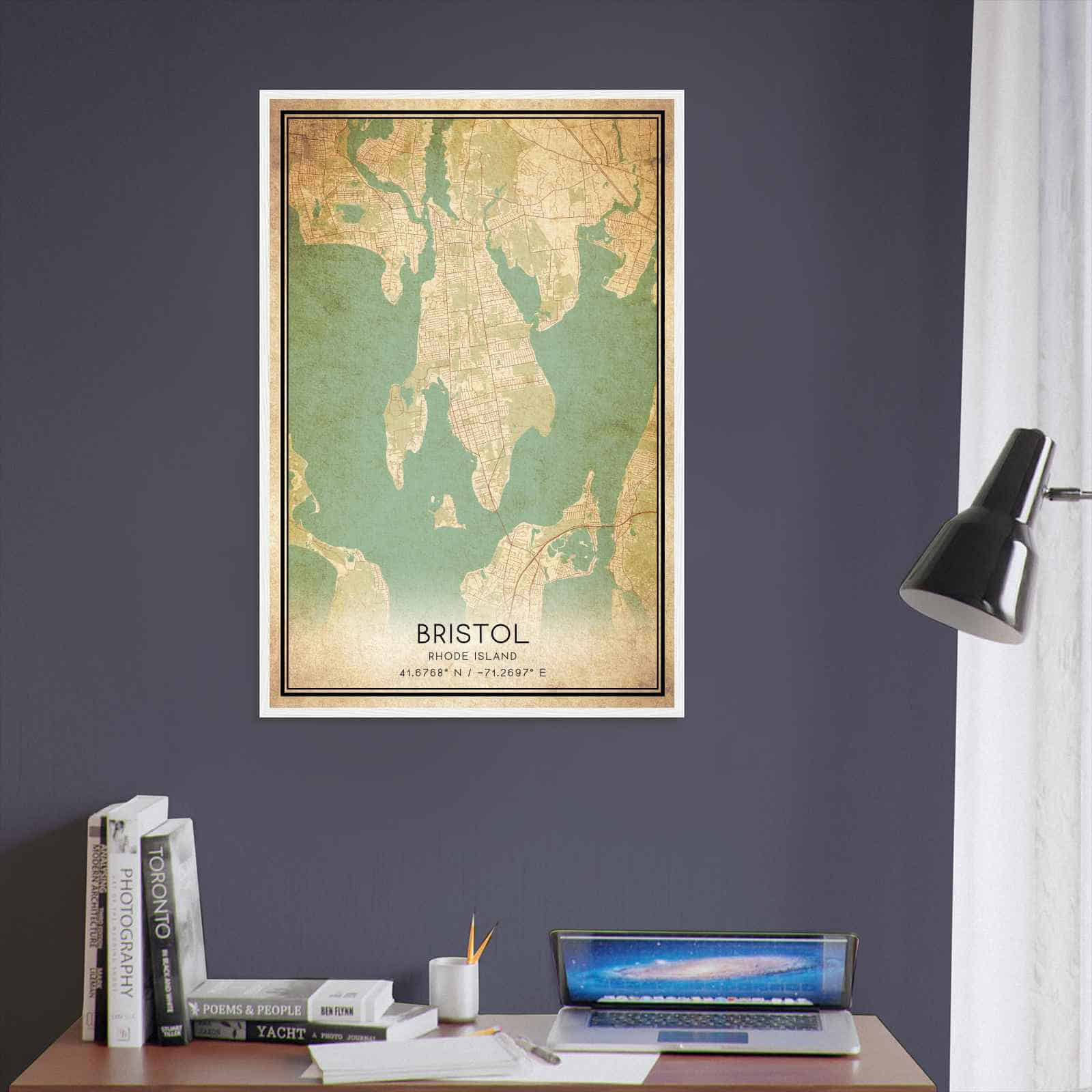 Deerfield Kansas Map Poster, Modern Home Decor Wall Art Print (Copy)
