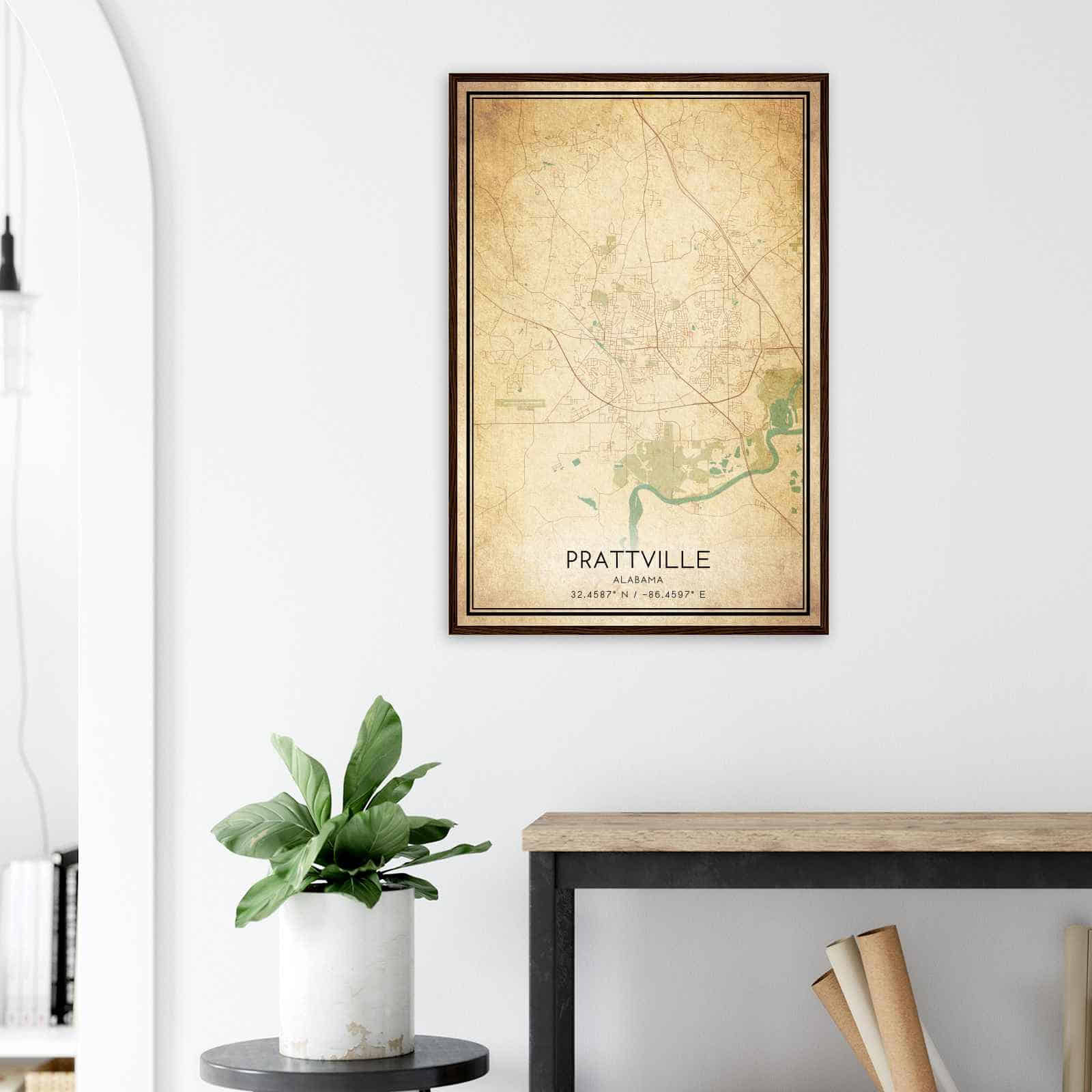 Deerfield Kansas Map Poster, Modern Home Decor Wall Art Print (Copy)