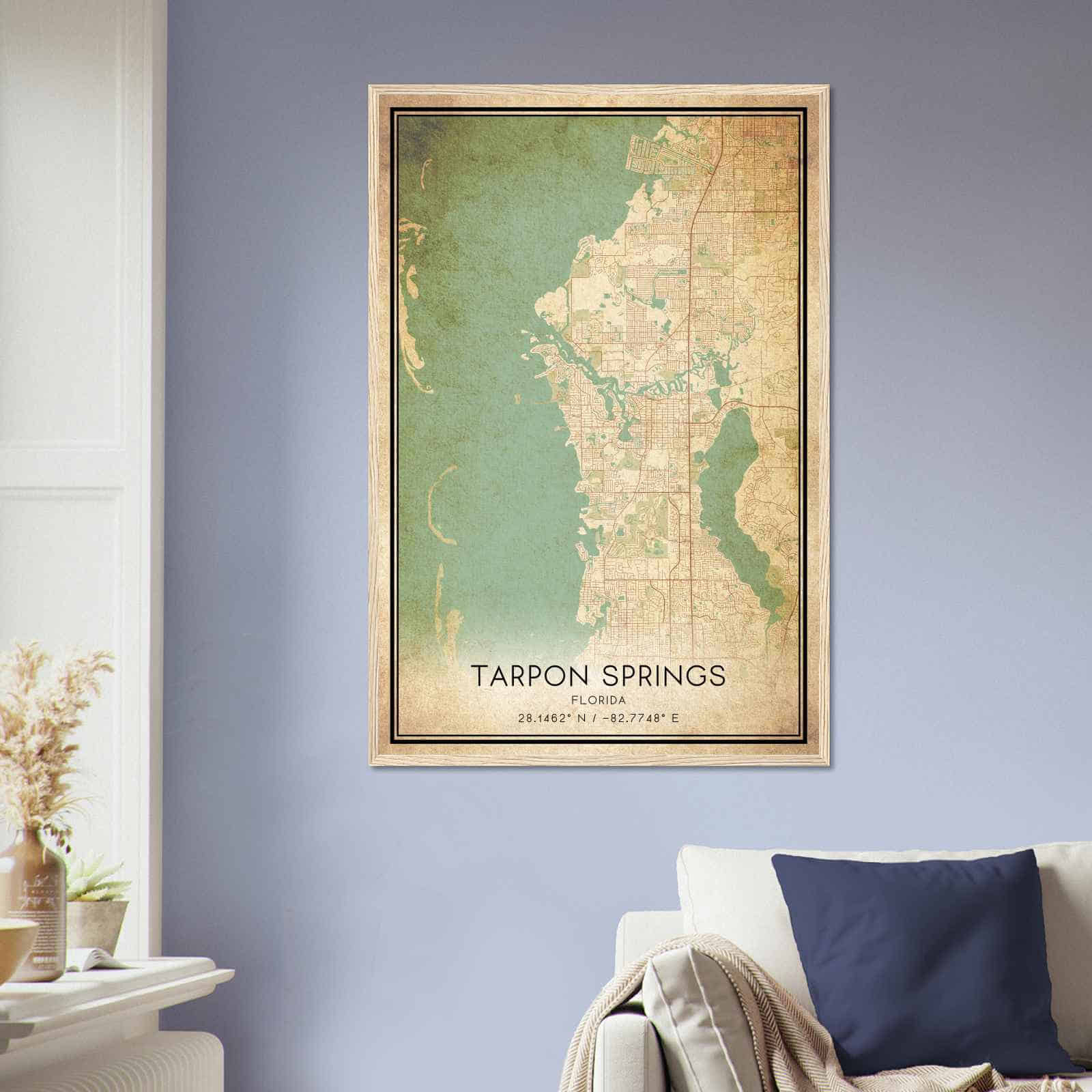 Deerfield Kansas Map Poster, Modern Home Decor Wall Art Print (Copy)
