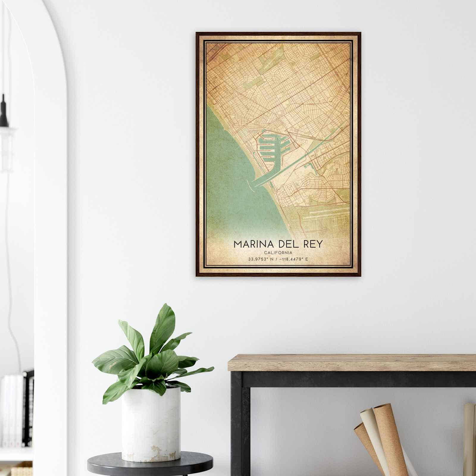 Deerfield Kansas Map Poster, Modern Home Decor Wall Art Print (Copy)
