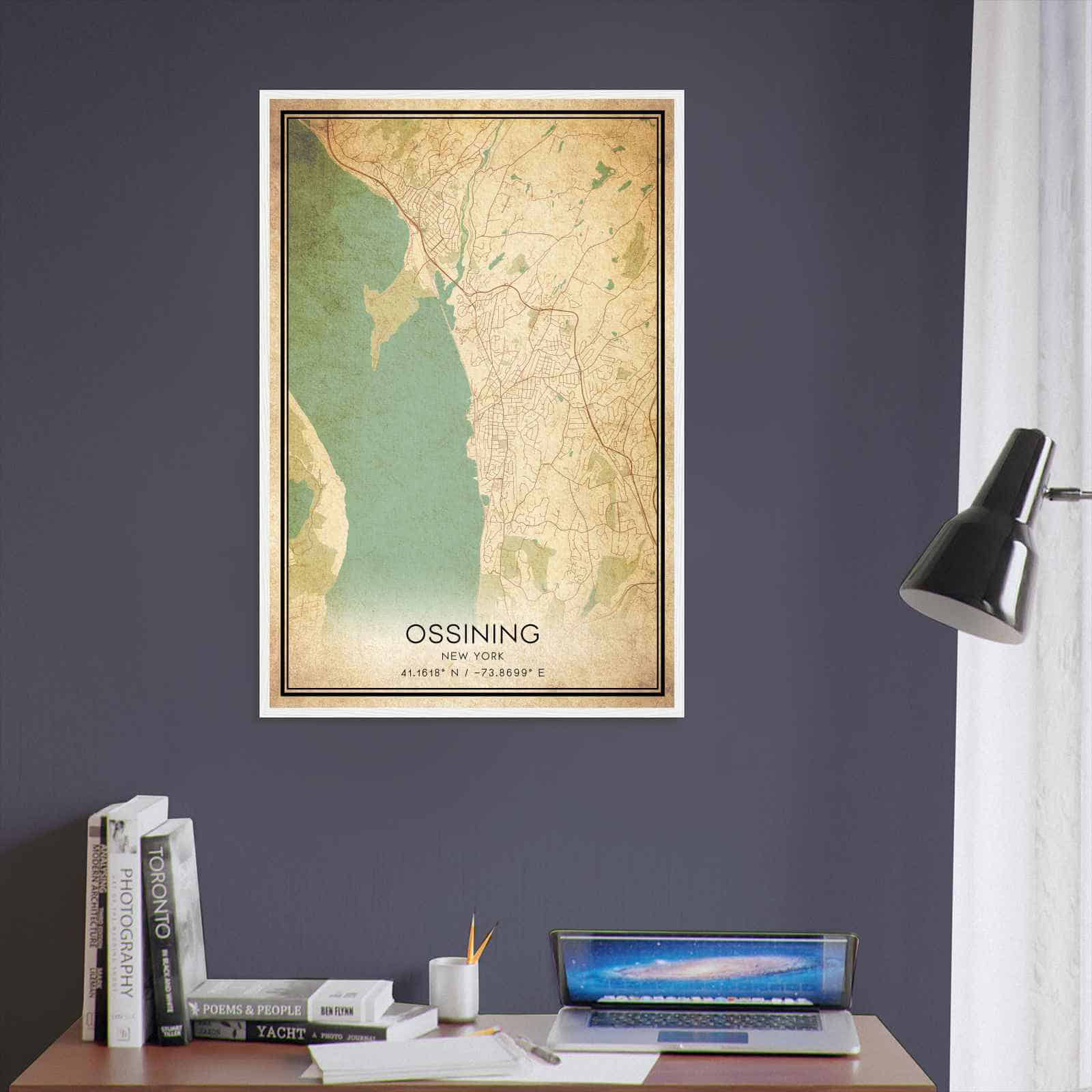 Deerfield Kansas Map Poster, Modern Home Decor Wall Art Print (Copy)