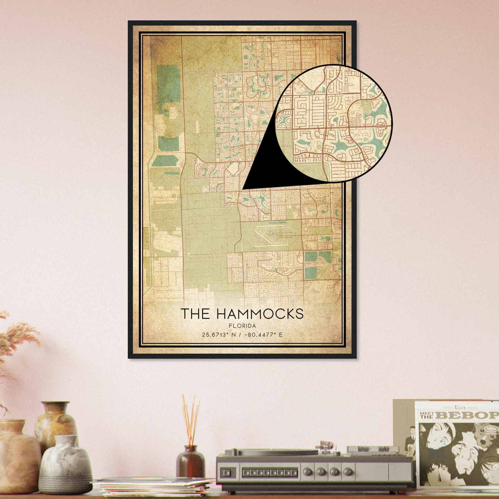 Deerfield Kansas Map Poster, Modern Home Decor Wall Art Print (Copy)