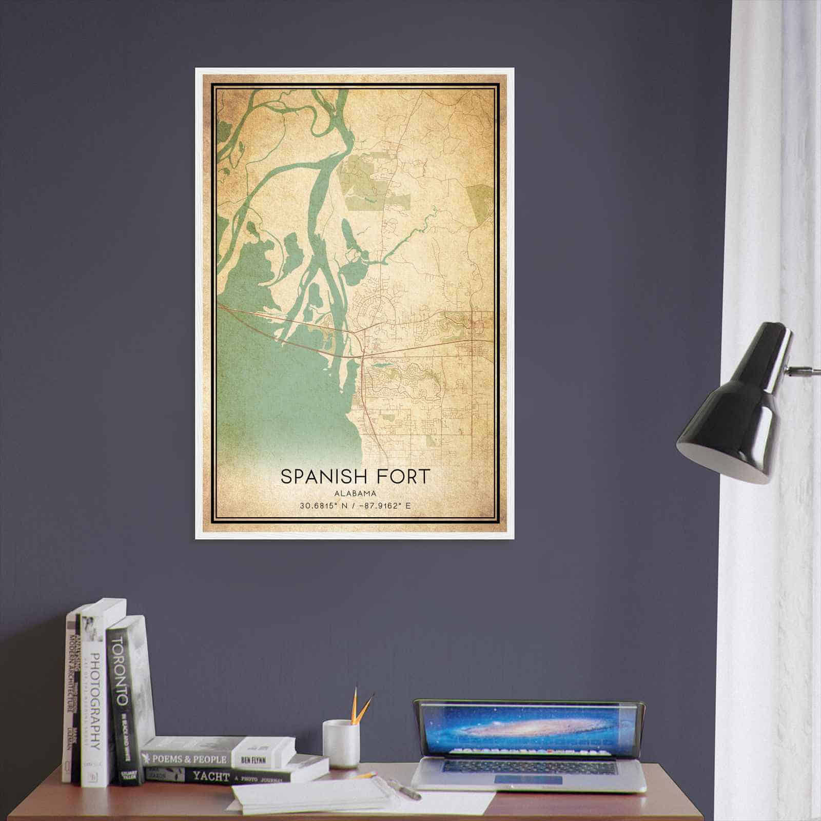 Deerfield Kansas Map Poster, Modern Home Decor Wall Art Print (Copy)