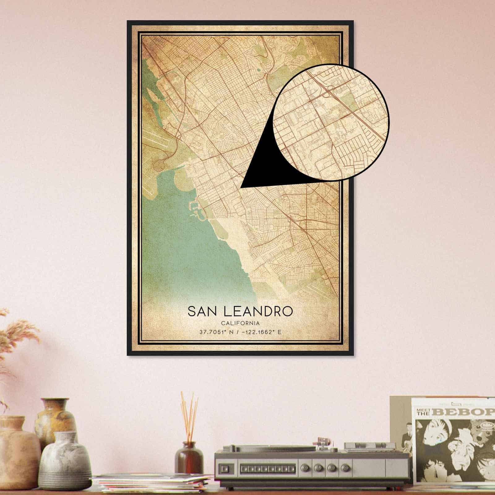 Deerfield Kansas Map Poster, Modern Home Decor Wall Art Print (Copy)