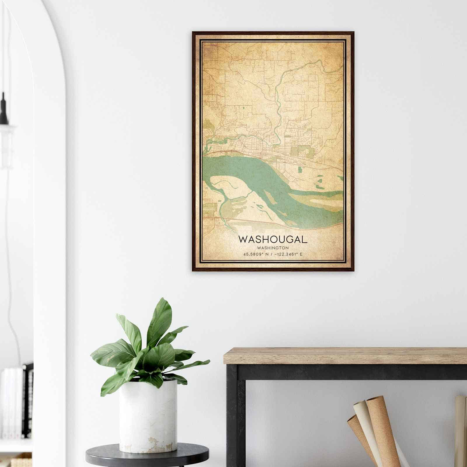 Deerfield Kansas Map Poster, Modern Home Decor Wall Art Print (Copy)