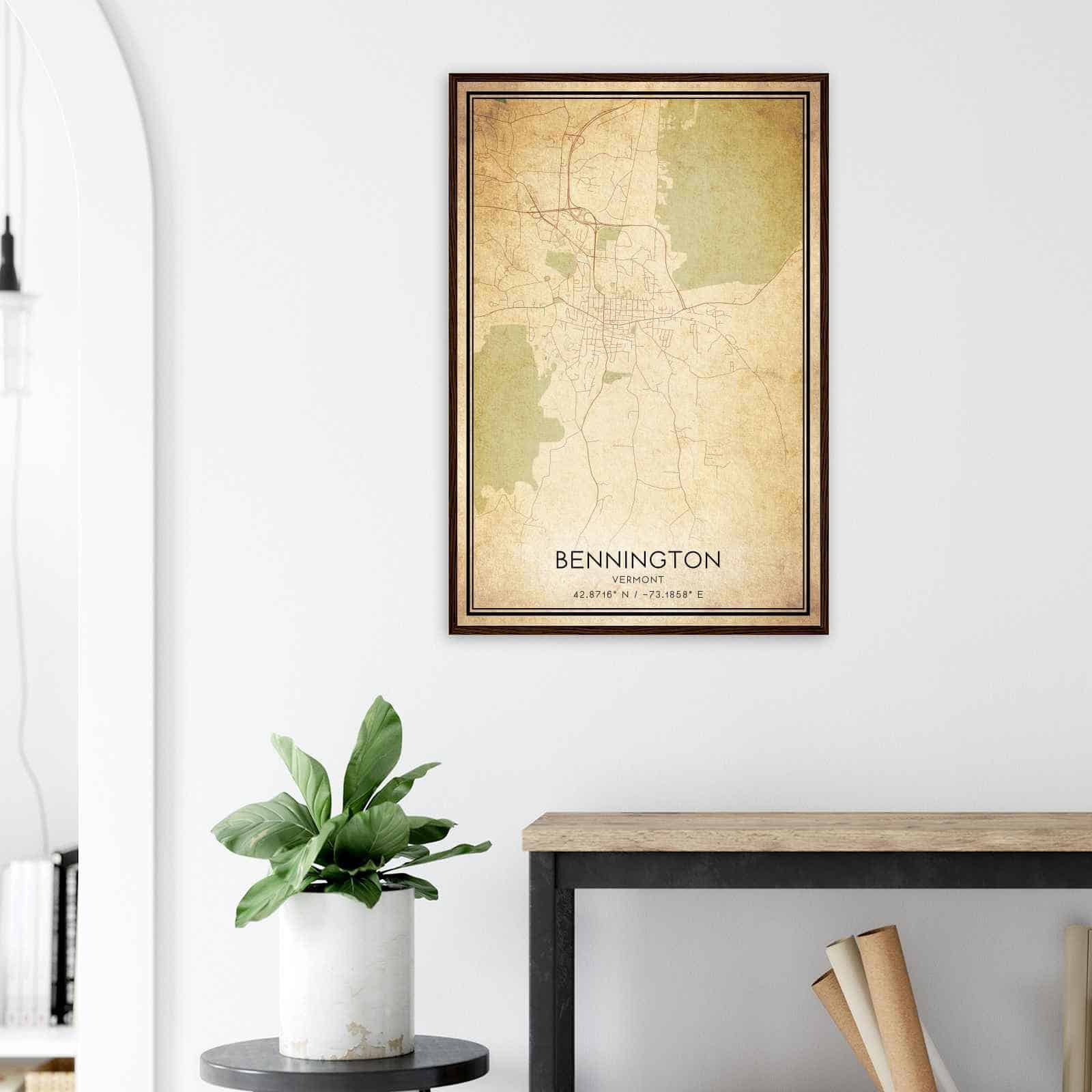 Deerfield Kansas Map Poster, Modern Home Decor Wall Art Print (Copy)