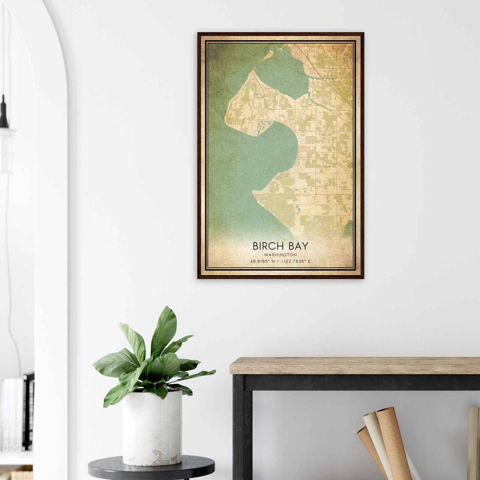 Deerfield Kansas Map Poster, Modern Home Decor Wall Art Print (Copy)