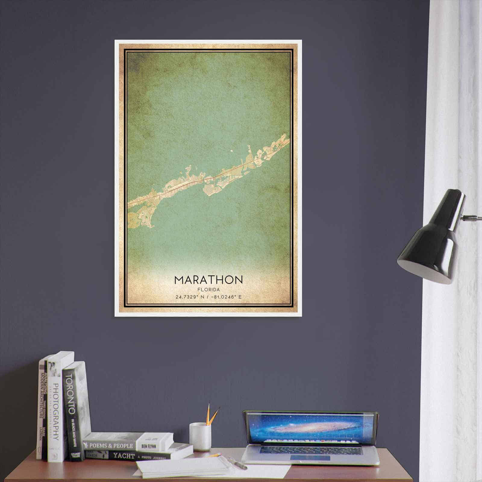 Deerfield Kansas Map Poster, Modern Home Decor Wall Art Print (Copy)