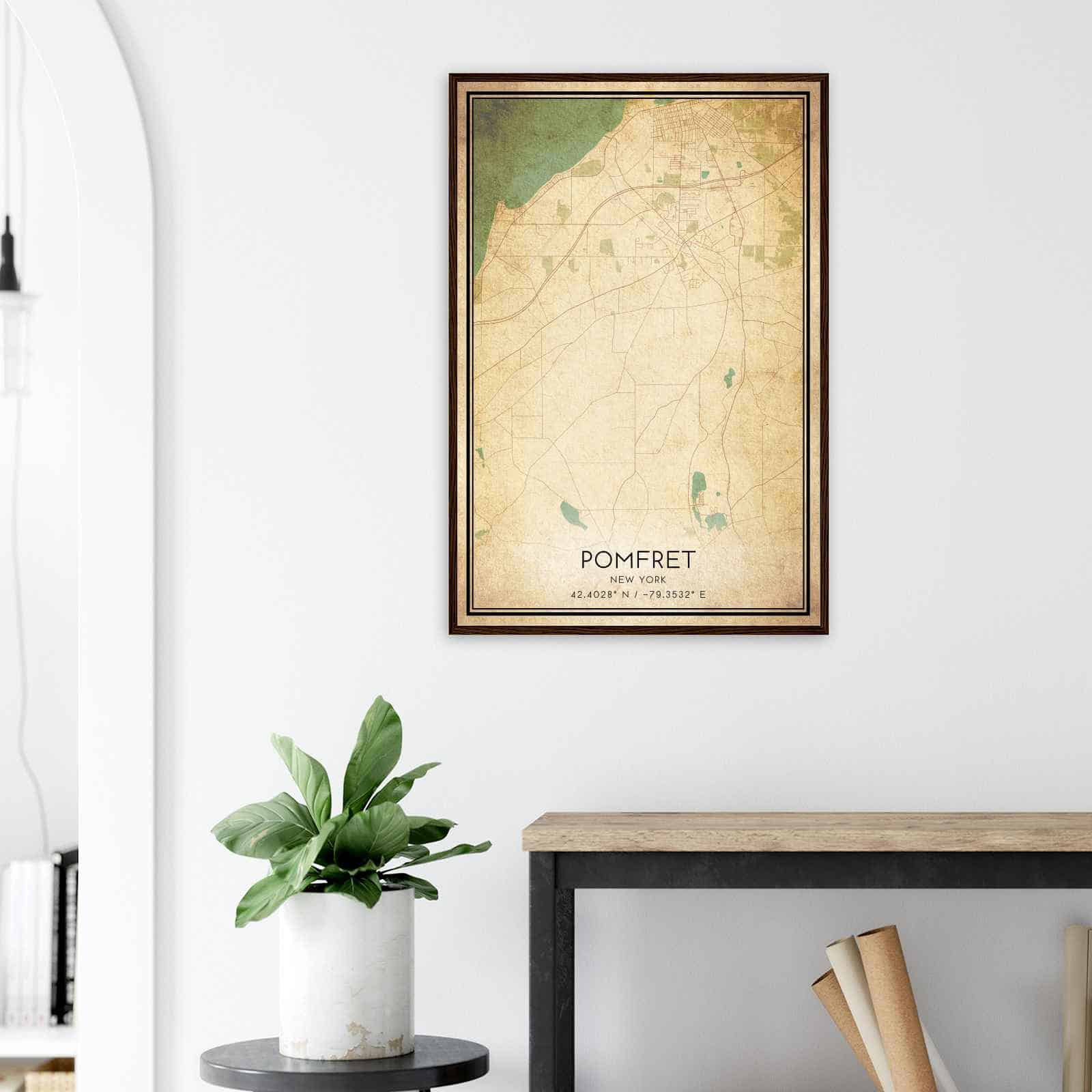 Deerfield Kansas Map Poster, Modern Home Decor Wall Art Print (Copy)
