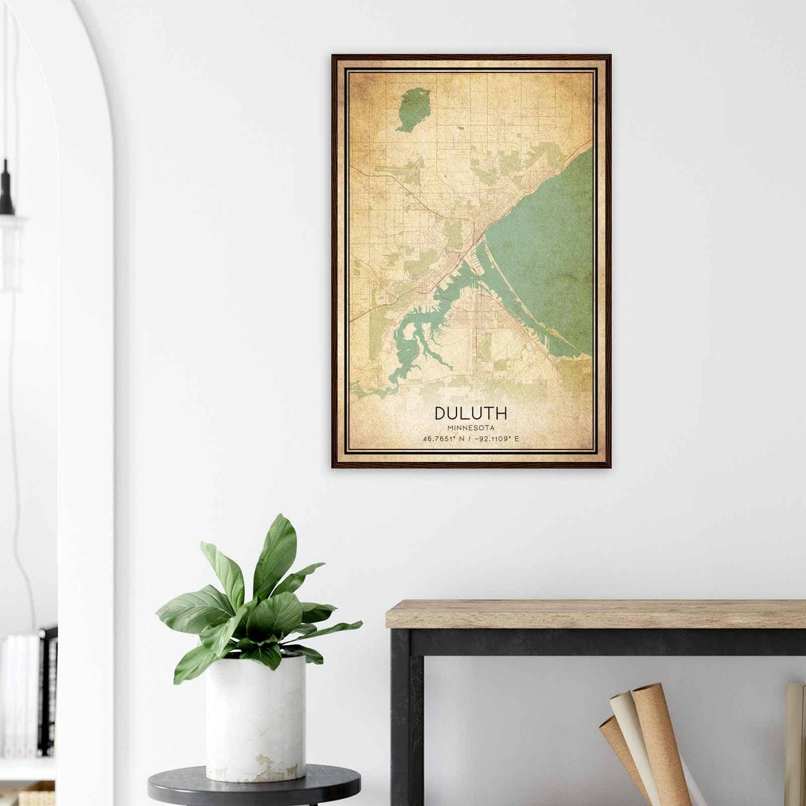 Deerfield Kansas Map Poster, Modern Home Decor Wall Art Print (Copy)