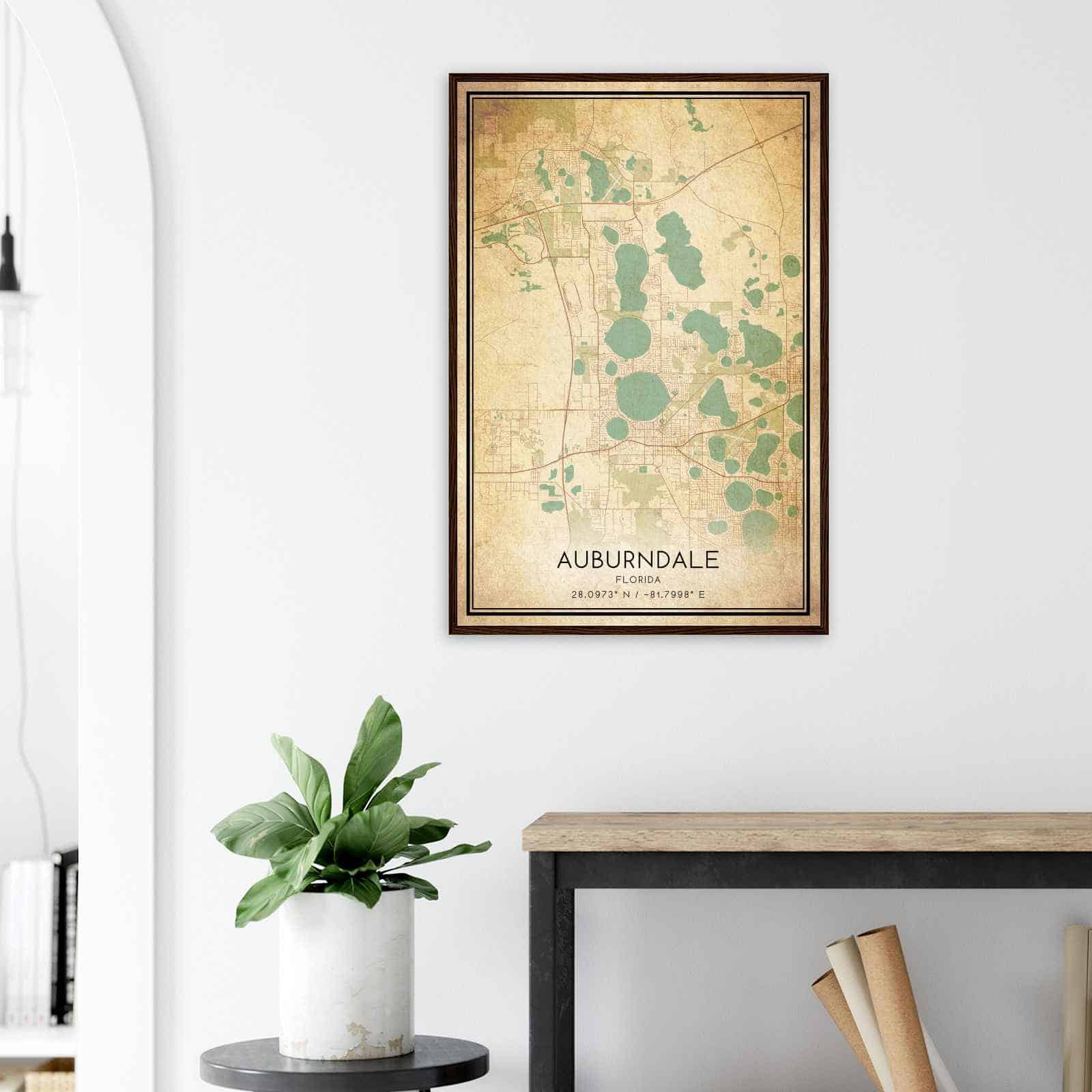 Deerfield Kansas Map Poster, Modern Home Decor Wall Art Print (Copy)