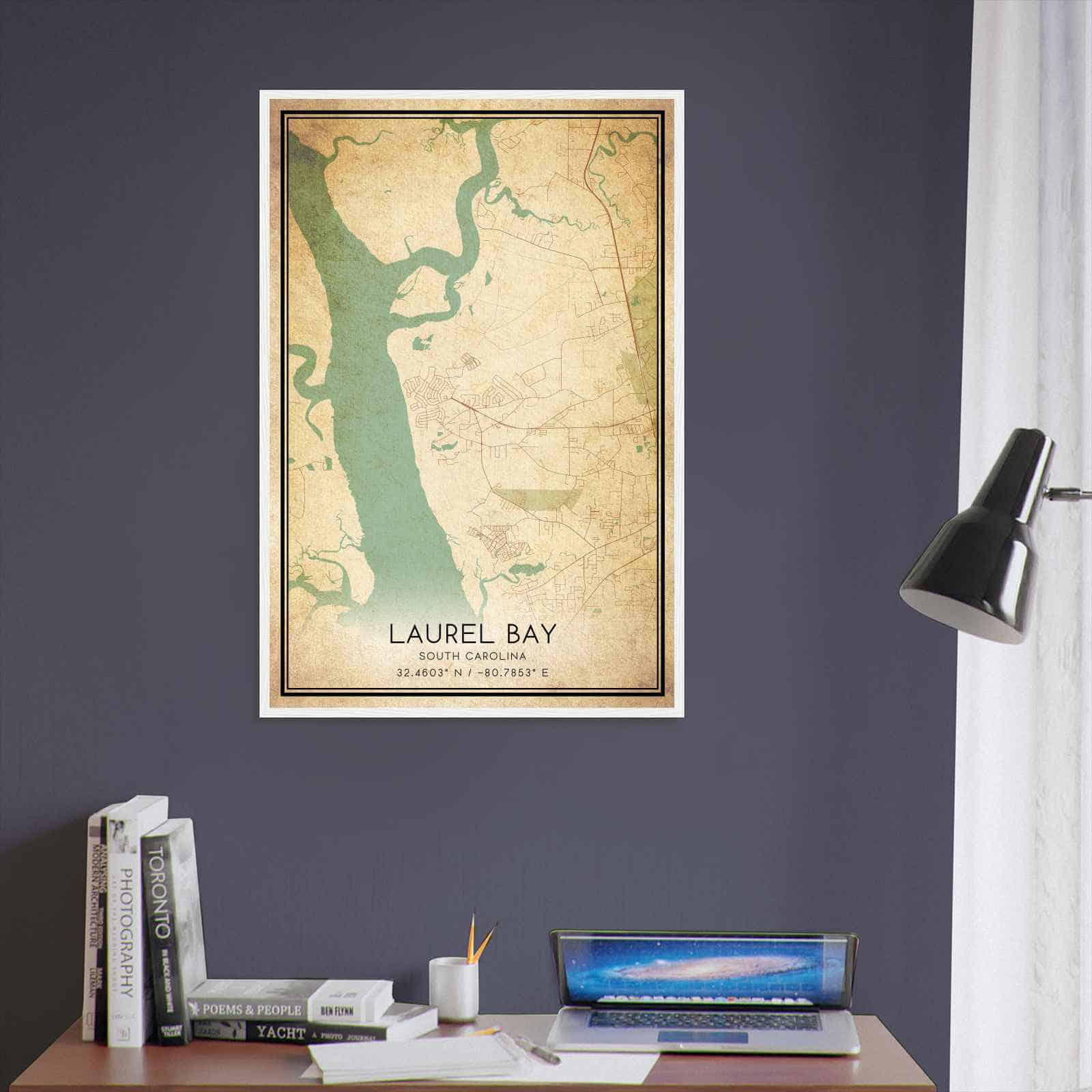 Deerfield Kansas Map Poster, Modern Home Decor Wall Art Print (Copy)