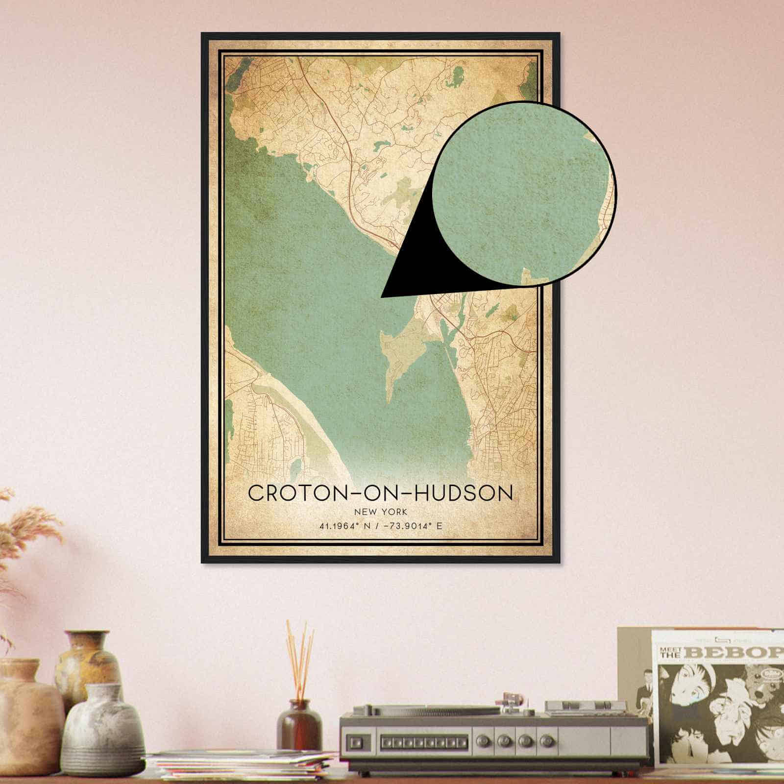 Deerfield Kansas Map Poster, Modern Home Decor Wall Art Print (Copy)
