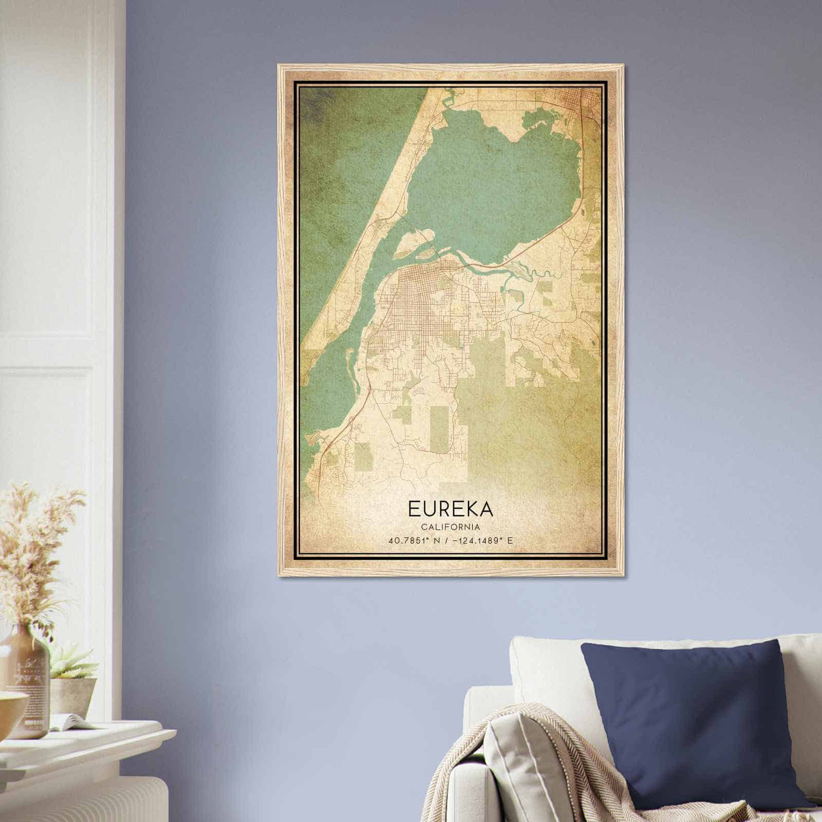 Deerfield Kansas Map Poster, Modern Home Decor Wall Art Print (Copy)