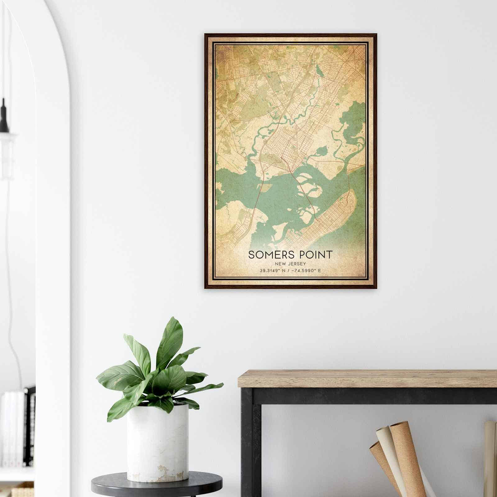 Deerfield Kansas Map Poster, Modern Home Decor Wall Art Print (Copy)