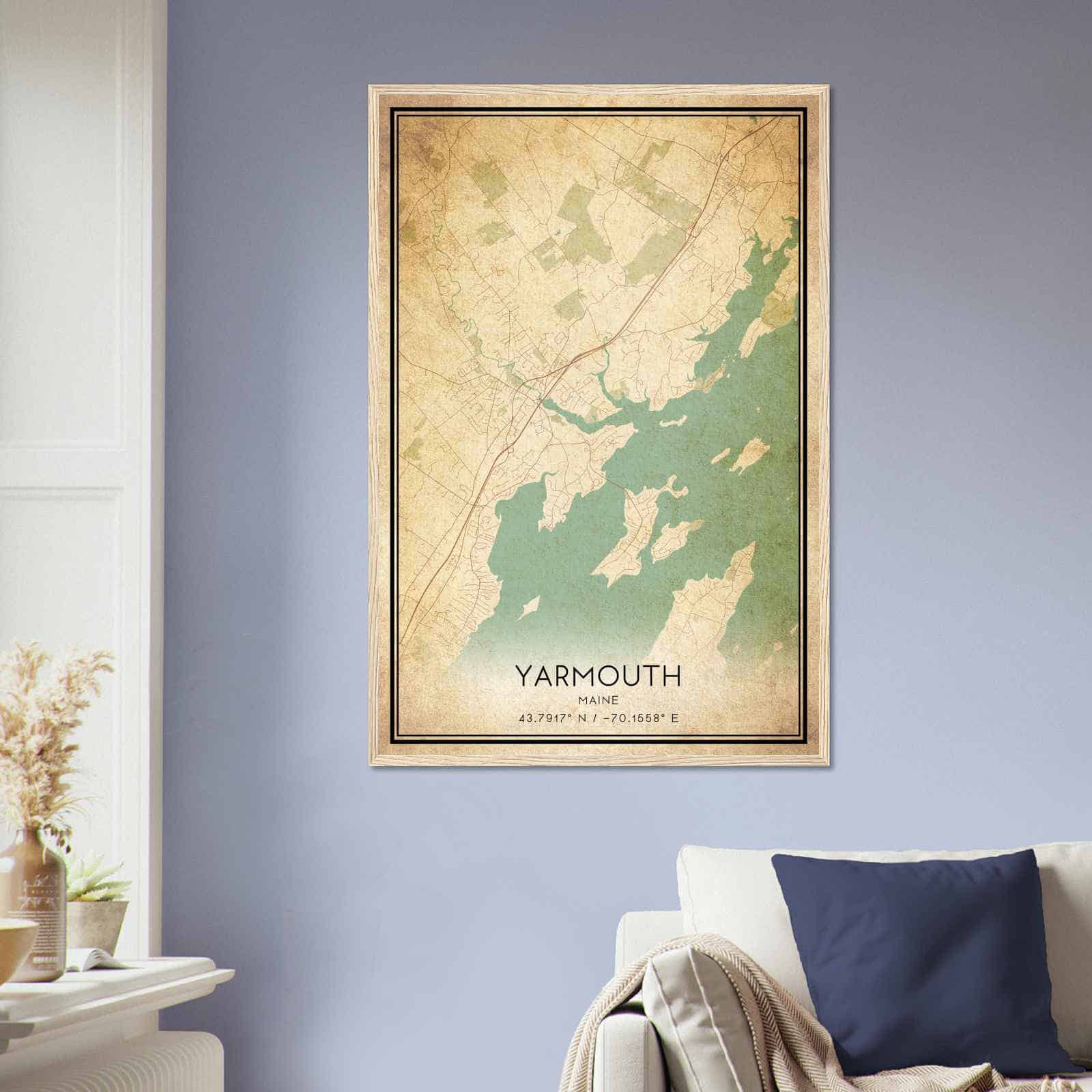 Deerfield Kansas Map Poster, Modern Home Decor Wall Art Print (Copy)