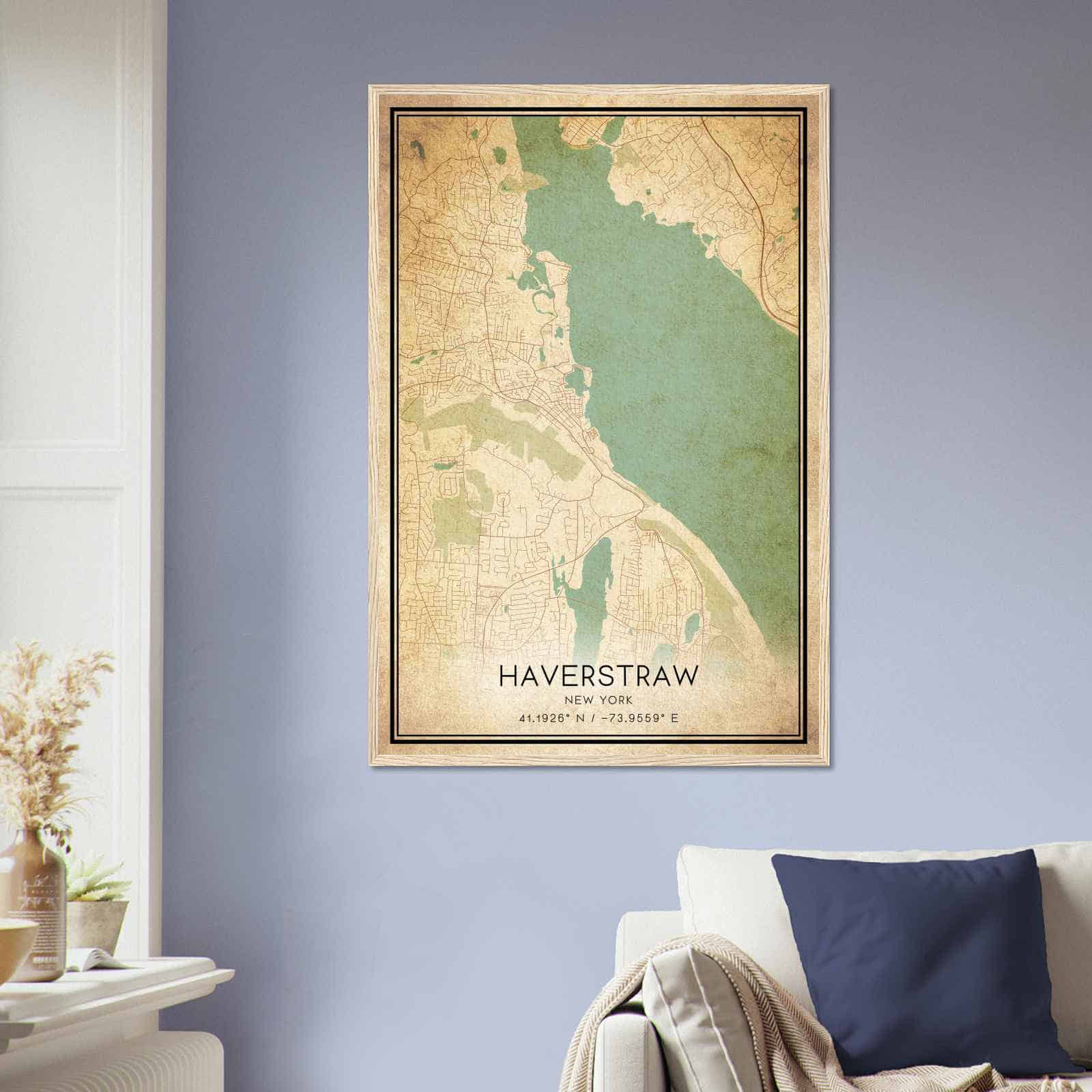 Deerfield Kansas Map Poster, Modern Home Decor Wall Art Print (Copy)