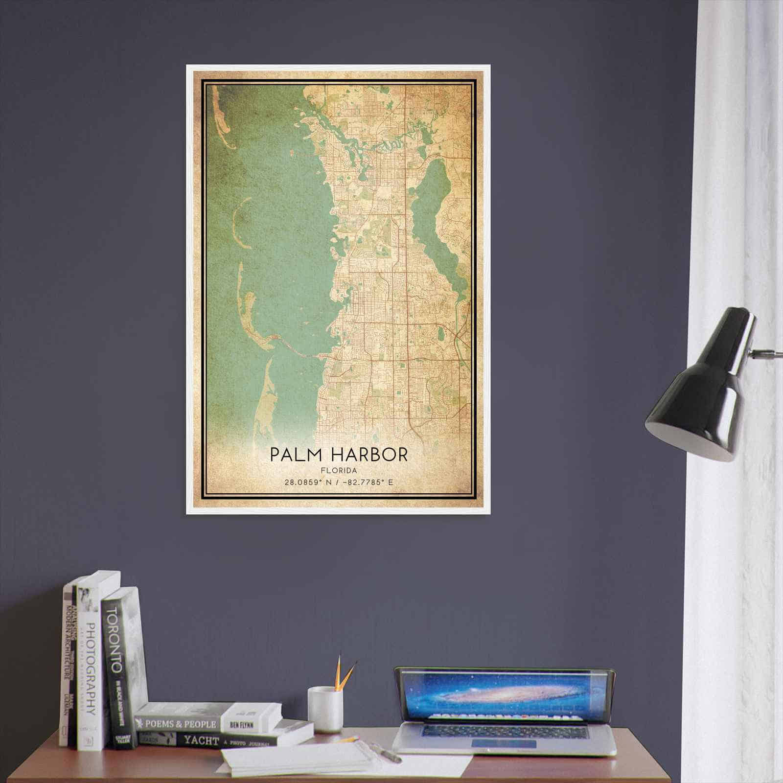 Deerfield Kansas Map Poster, Modern Home Decor Wall Art Print (Copy)
