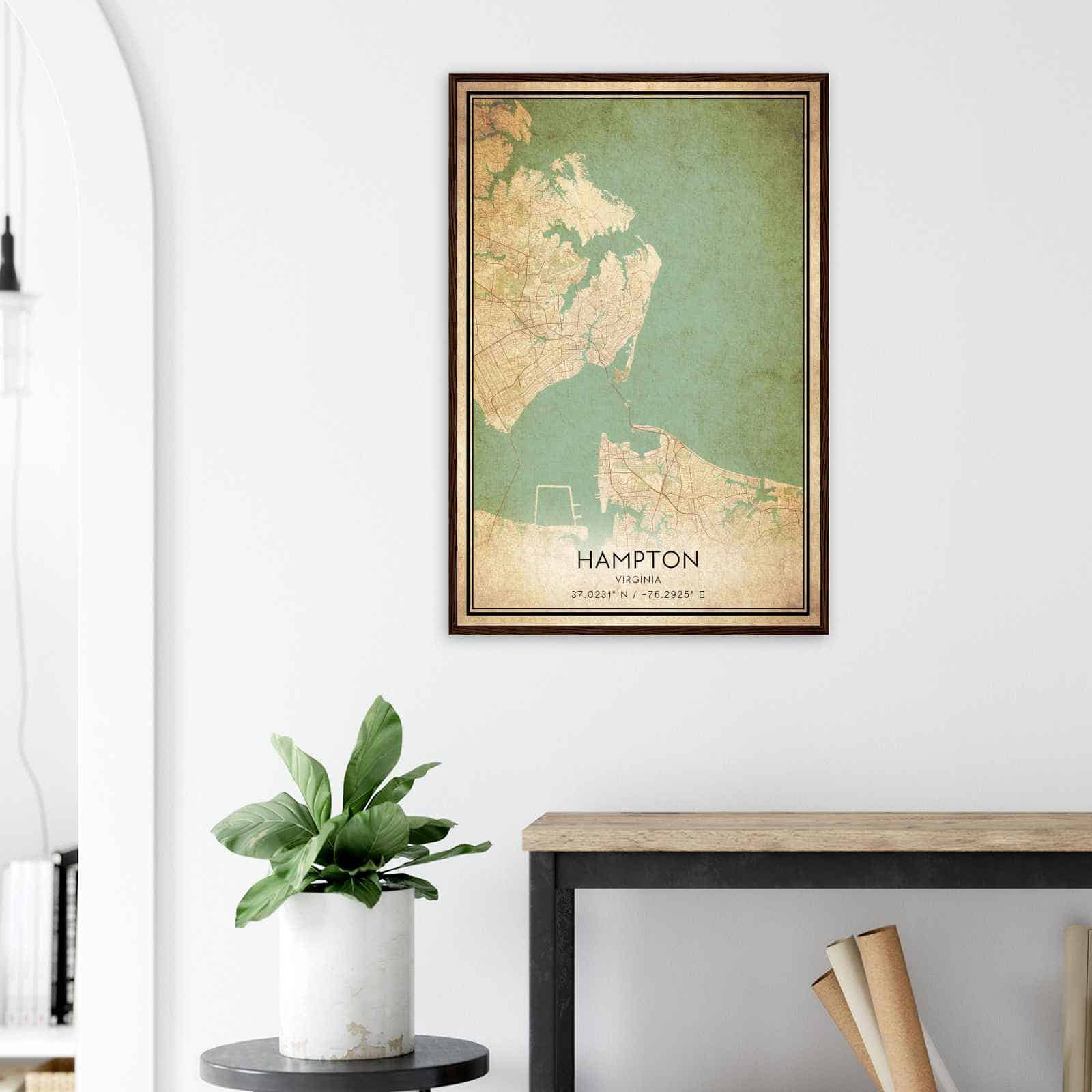 Deerfield Kansas Map Poster, Modern Home Decor Wall Art Print (Copy)
