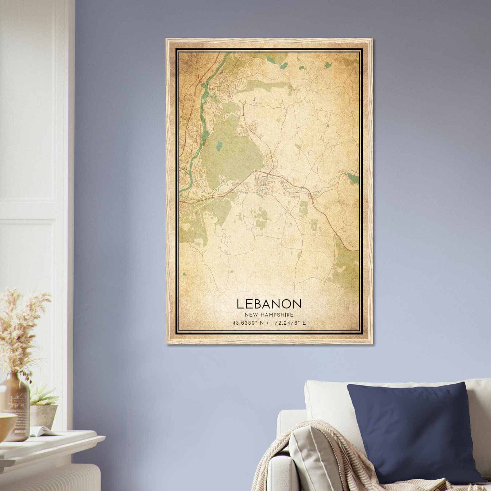Deerfield Kansas Map Poster, Modern Home Decor Wall Art Print (Copy)