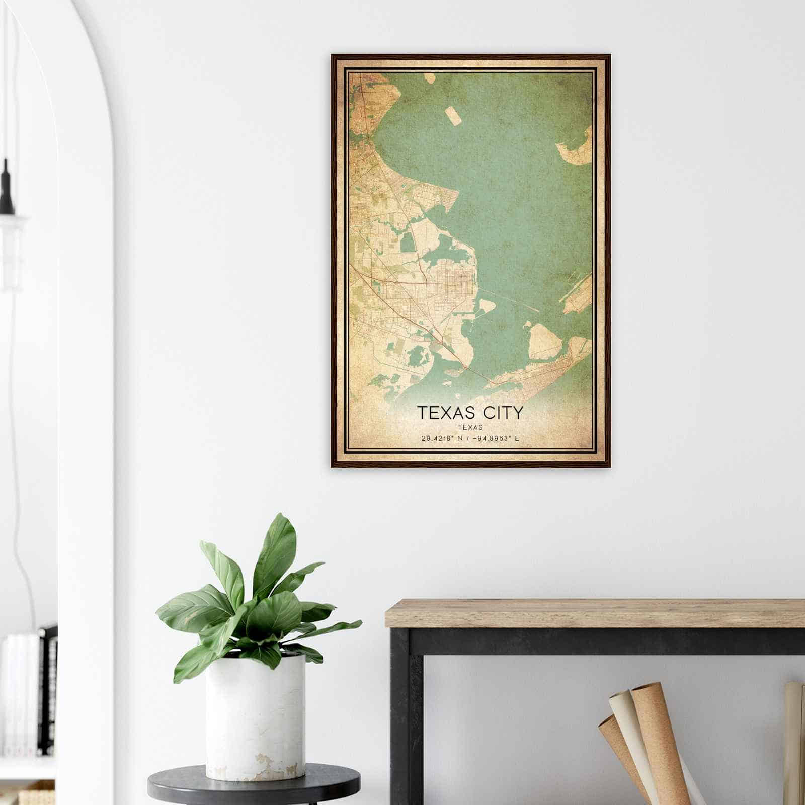 Deerfield Kansas Map Poster, Modern Home Decor Wall Art Print (Copy)