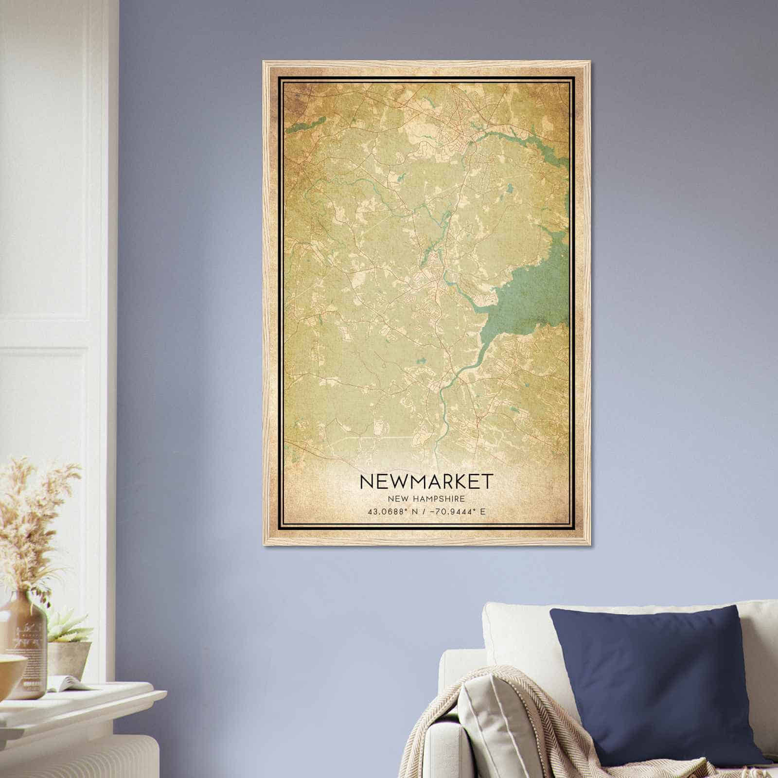 Deerfield Kansas Map Poster, Modern Home Decor Wall Art Print (Copy)
