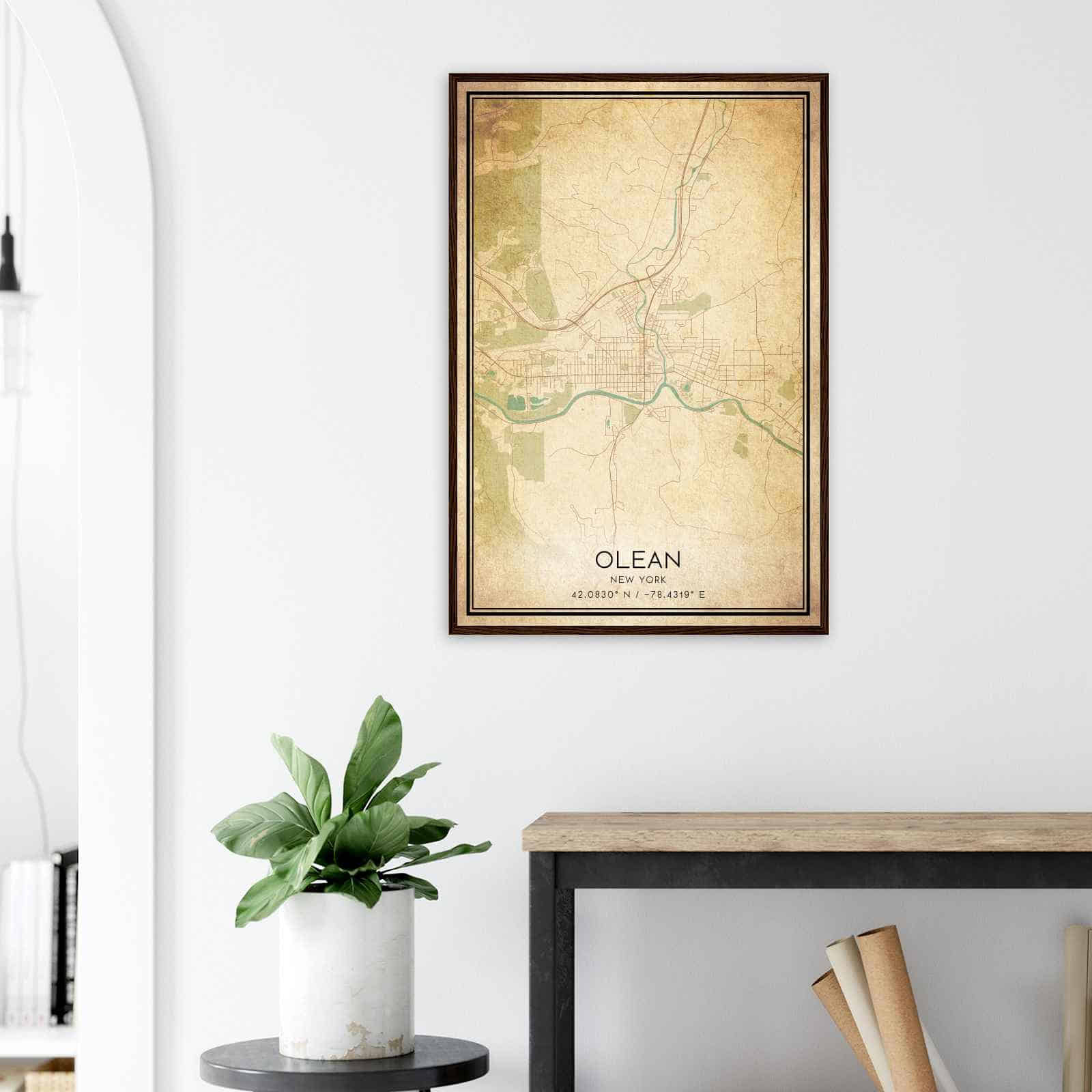 Deerfield Kansas Map Poster, Modern Home Decor Wall Art Print (Copy)