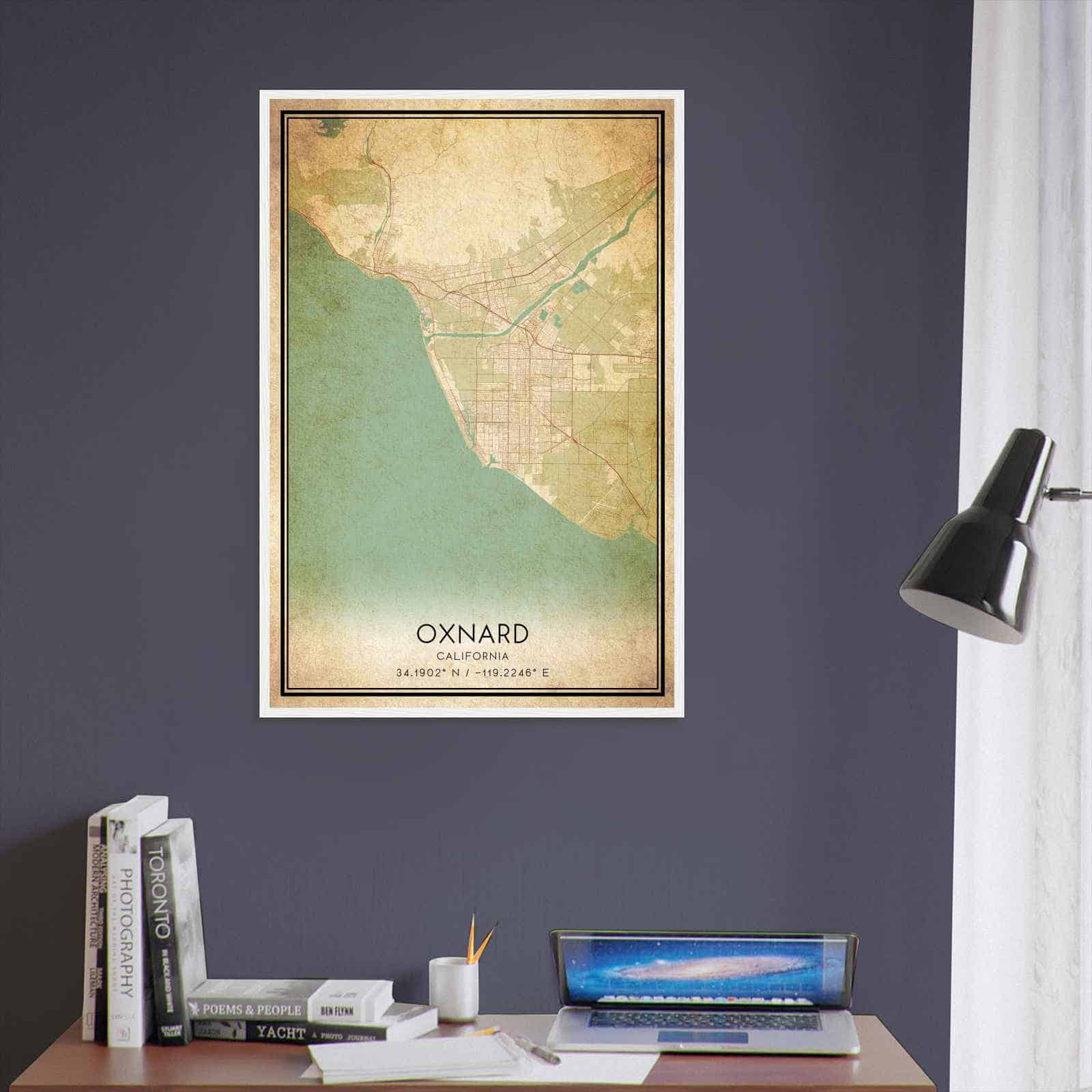 Deerfield Kansas Map Poster, Modern Home Decor Wall Art Print (Copy)