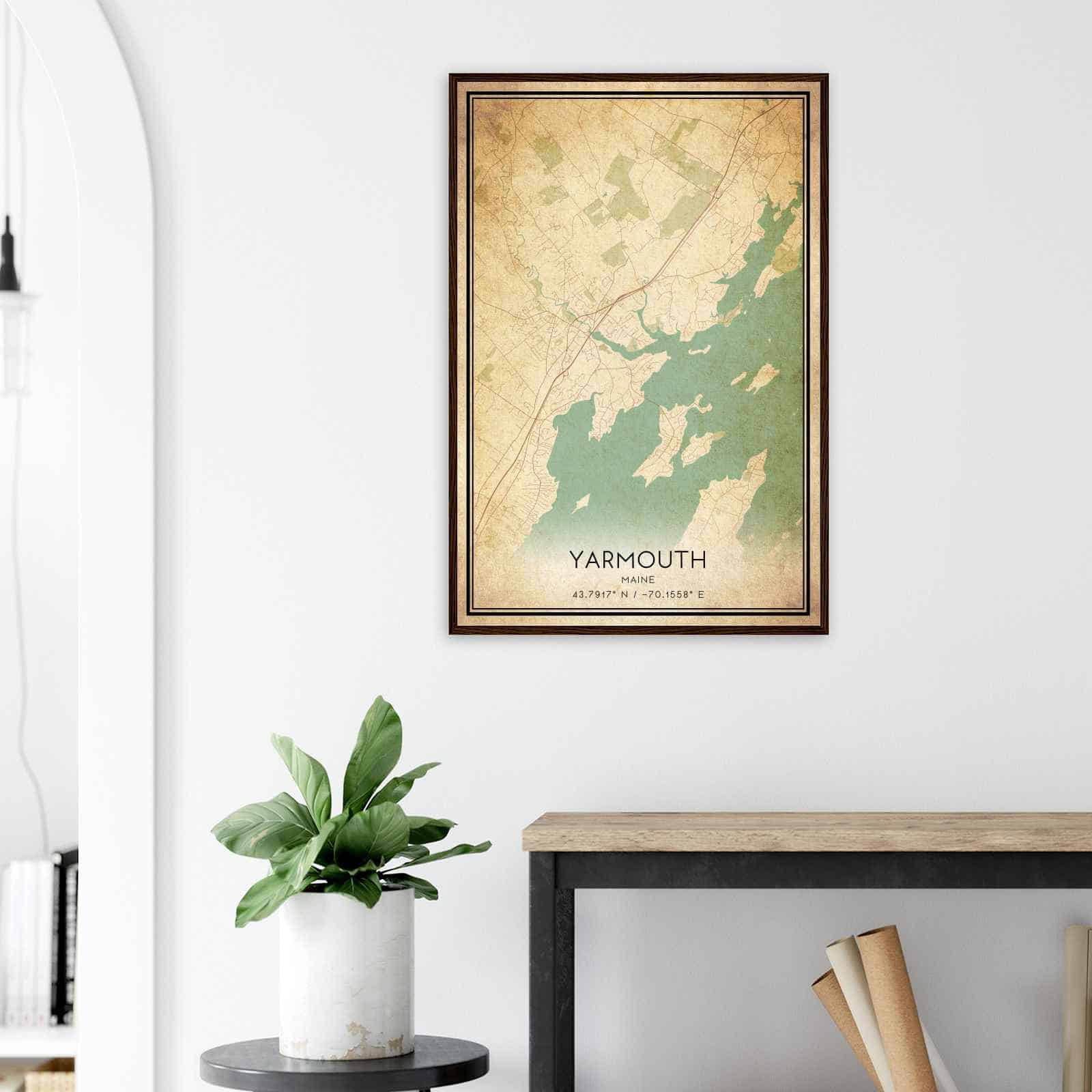 Deerfield Kansas Map Poster, Modern Home Decor Wall Art Print (Copy)