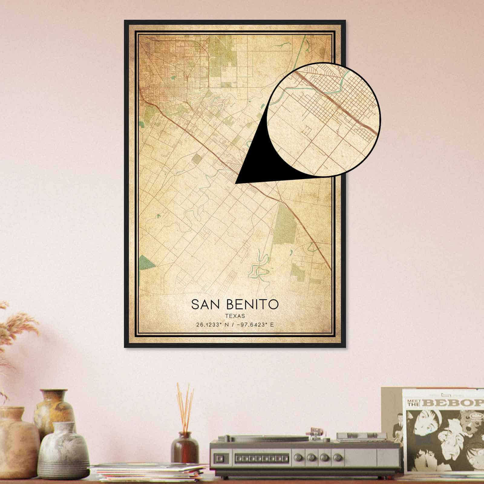 Deerfield Kansas Map Poster, Modern Home Decor Wall Art Print (Copy)