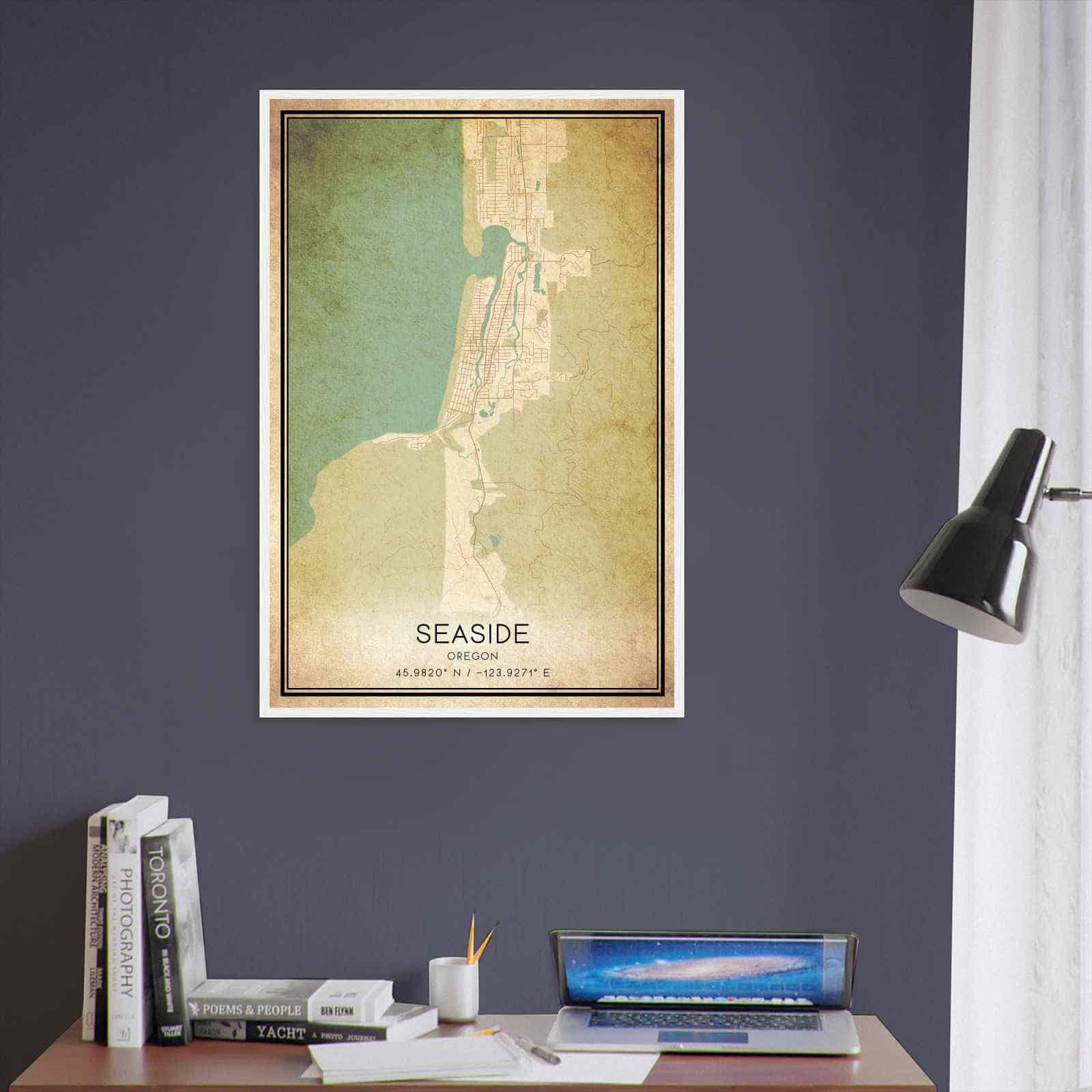 Deerfield Kansas Map Poster, Modern Home Decor Wall Art Print (Copy)