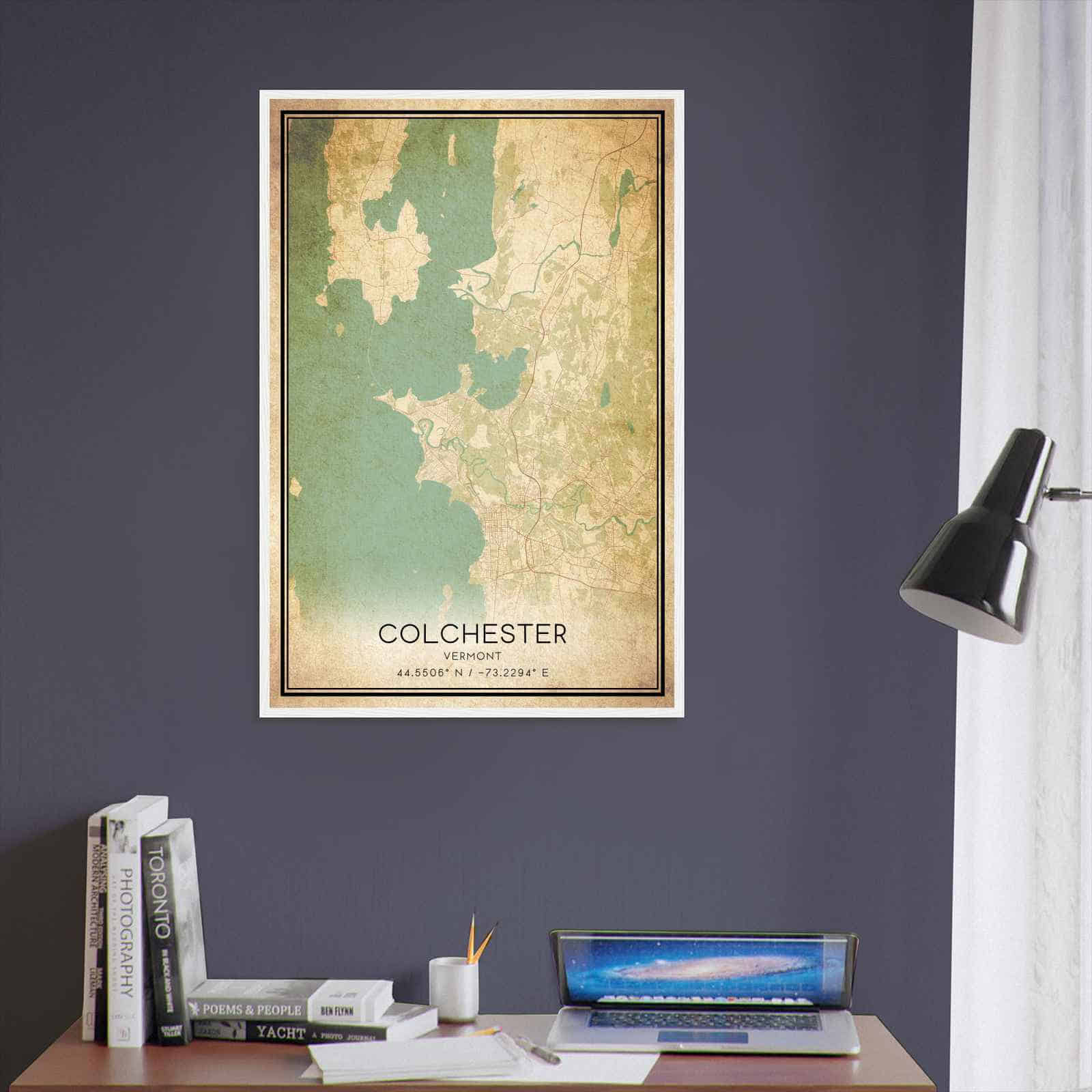 Deerfield Kansas Map Poster, Modern Home Decor Wall Art Print (Copy)
