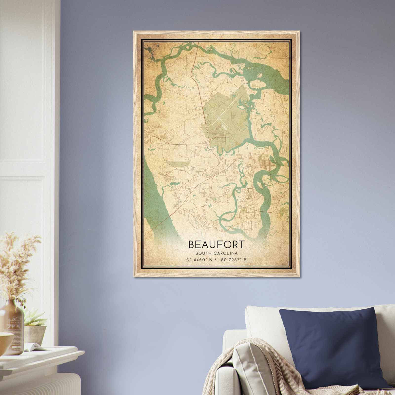 Deerfield Kansas Map Poster, Modern Home Decor Wall Art Print (Copy)