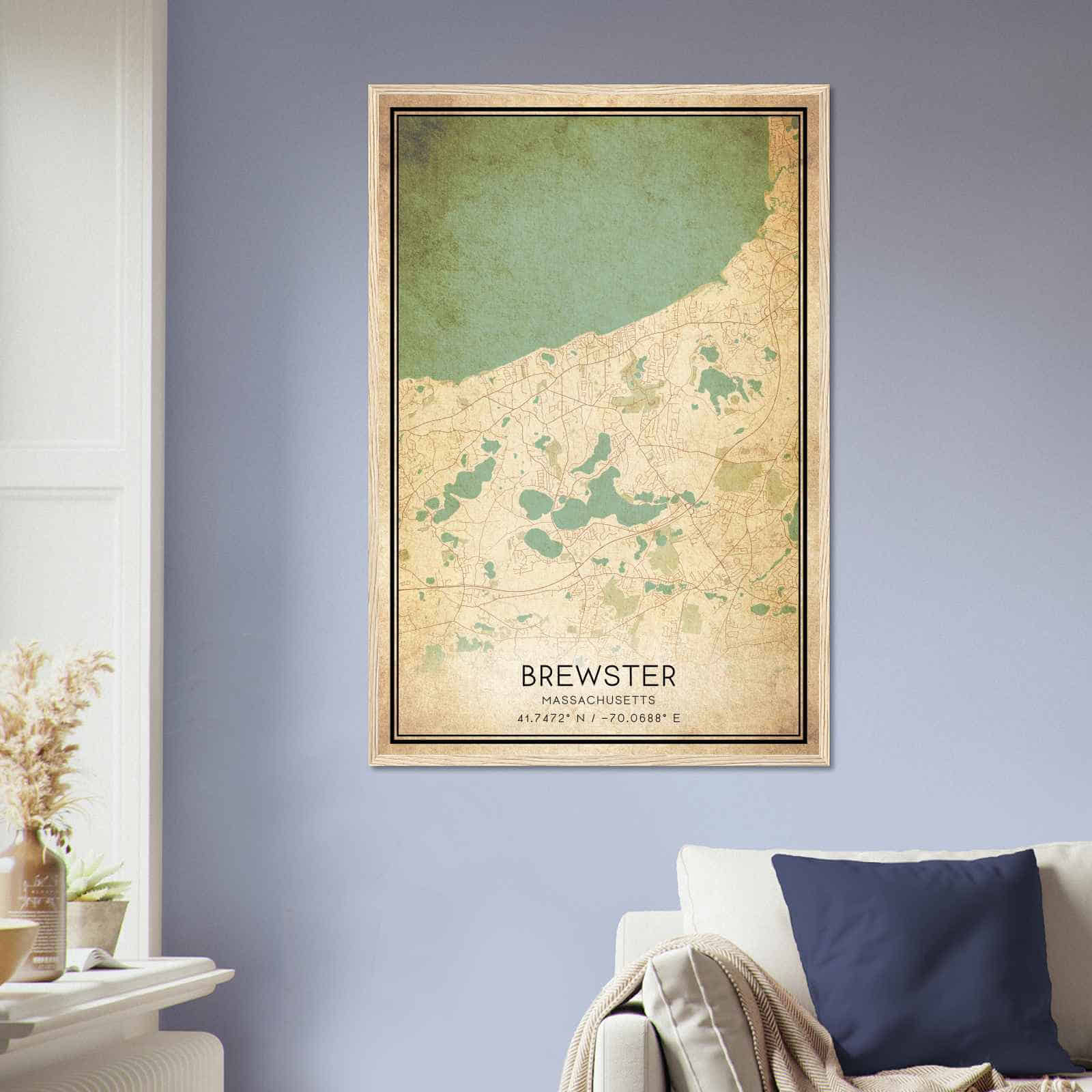 Deerfield Kansas Map Poster, Modern Home Decor Wall Art Print (Copy)