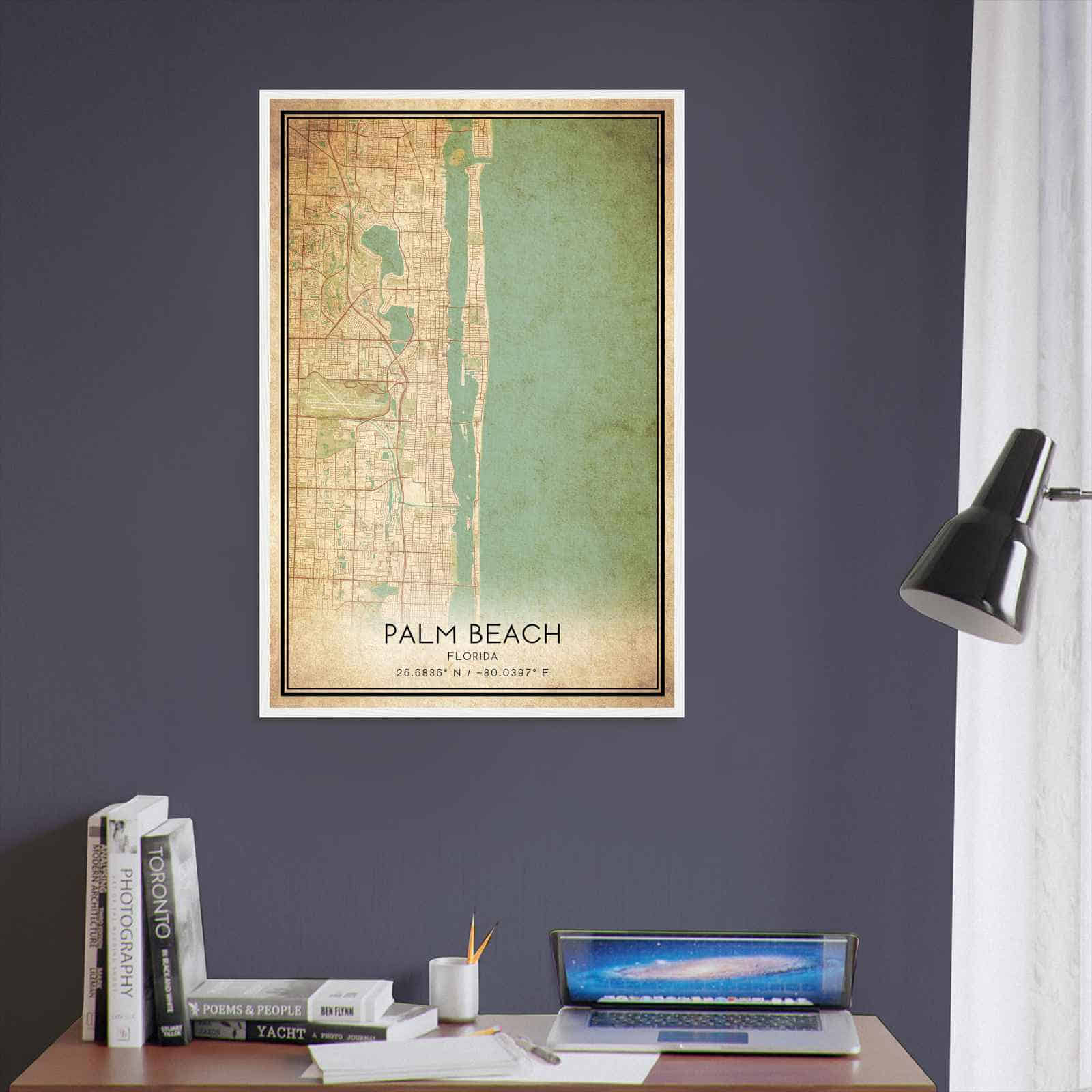 Deerfield Kansas Map Poster, Modern Home Decor Wall Art Print (Copy)