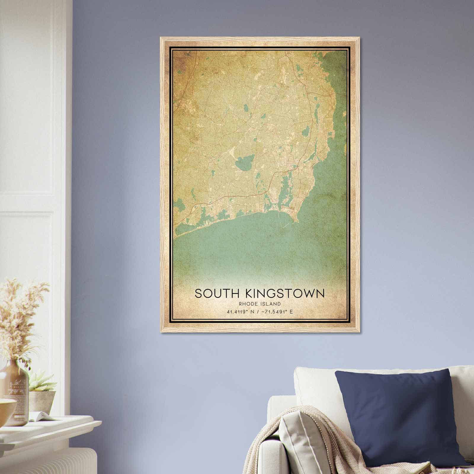 Deerfield Kansas Map Poster, Modern Home Decor Wall Art Print (Copy)