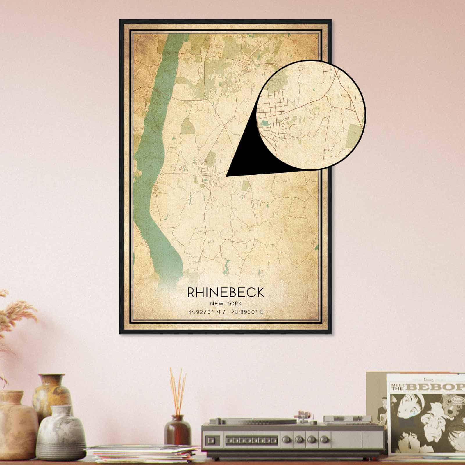 Deerfield Kansas Map Poster, Modern Home Decor Wall Art Print (Copy)
