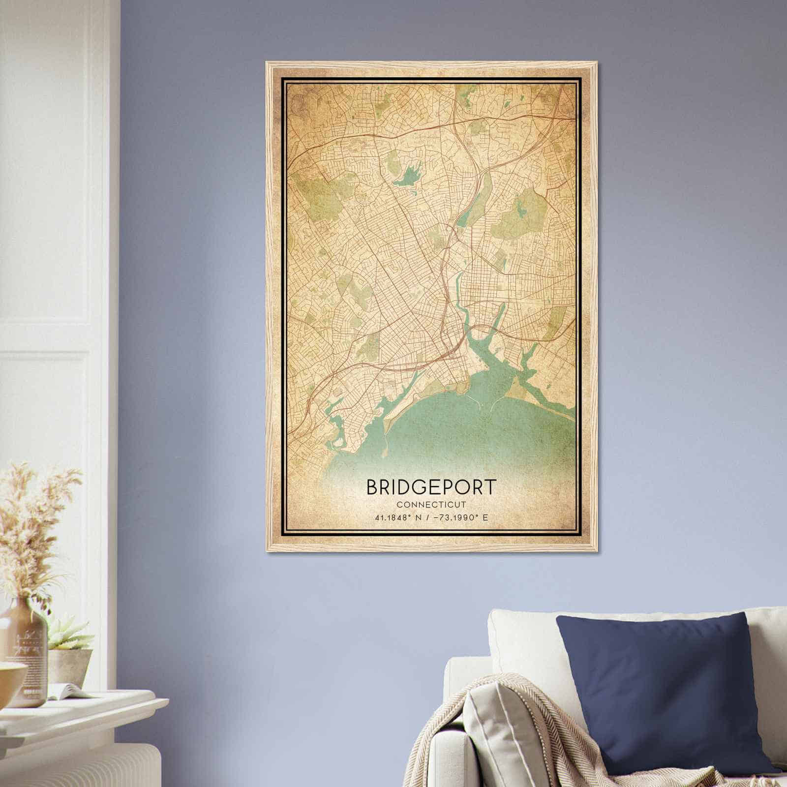 Deerfield Kansas Map Poster, Modern Home Decor Wall Art Print (Copy)