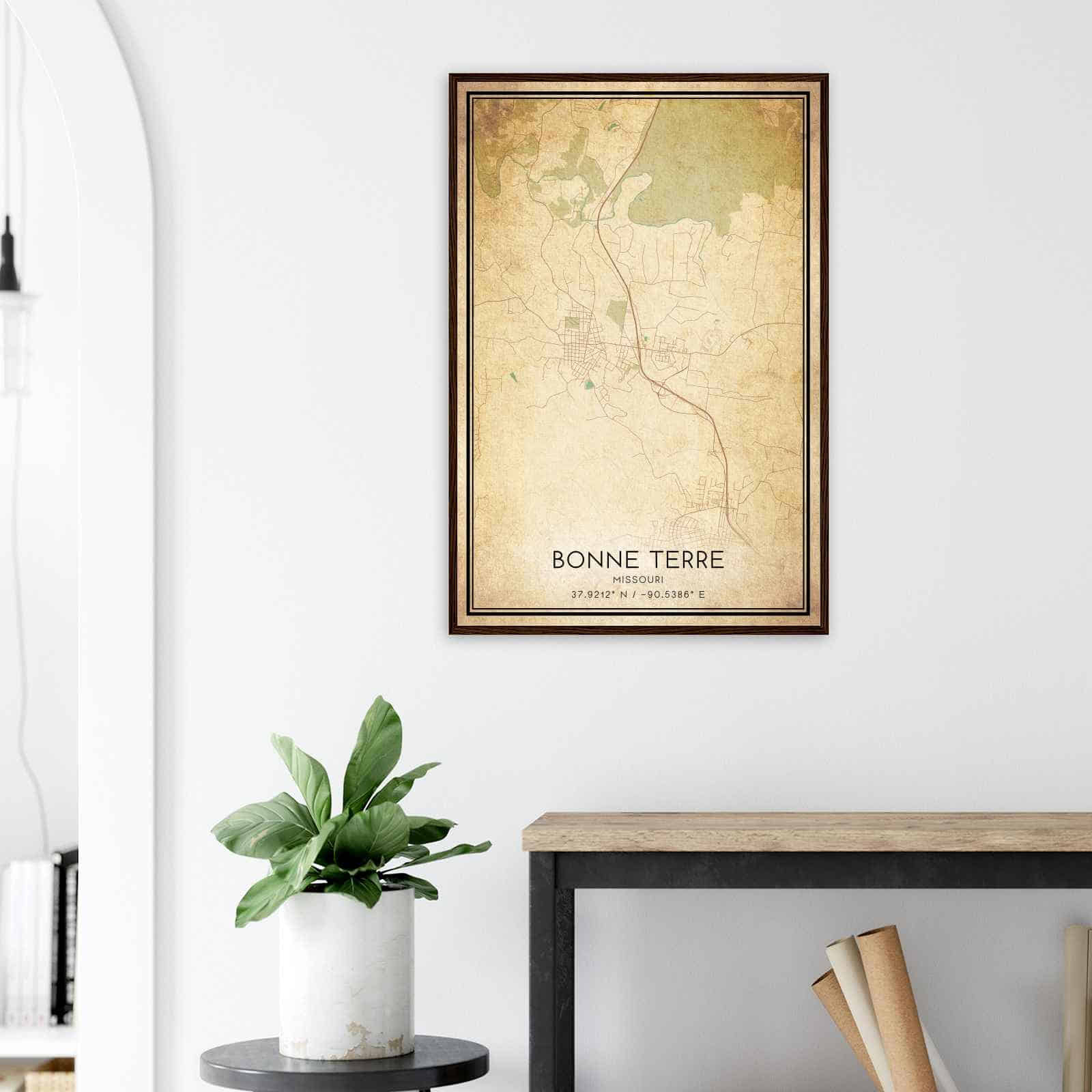 Deerfield Kansas Map Poster, Modern Home Decor Wall Art Print (Copy)
