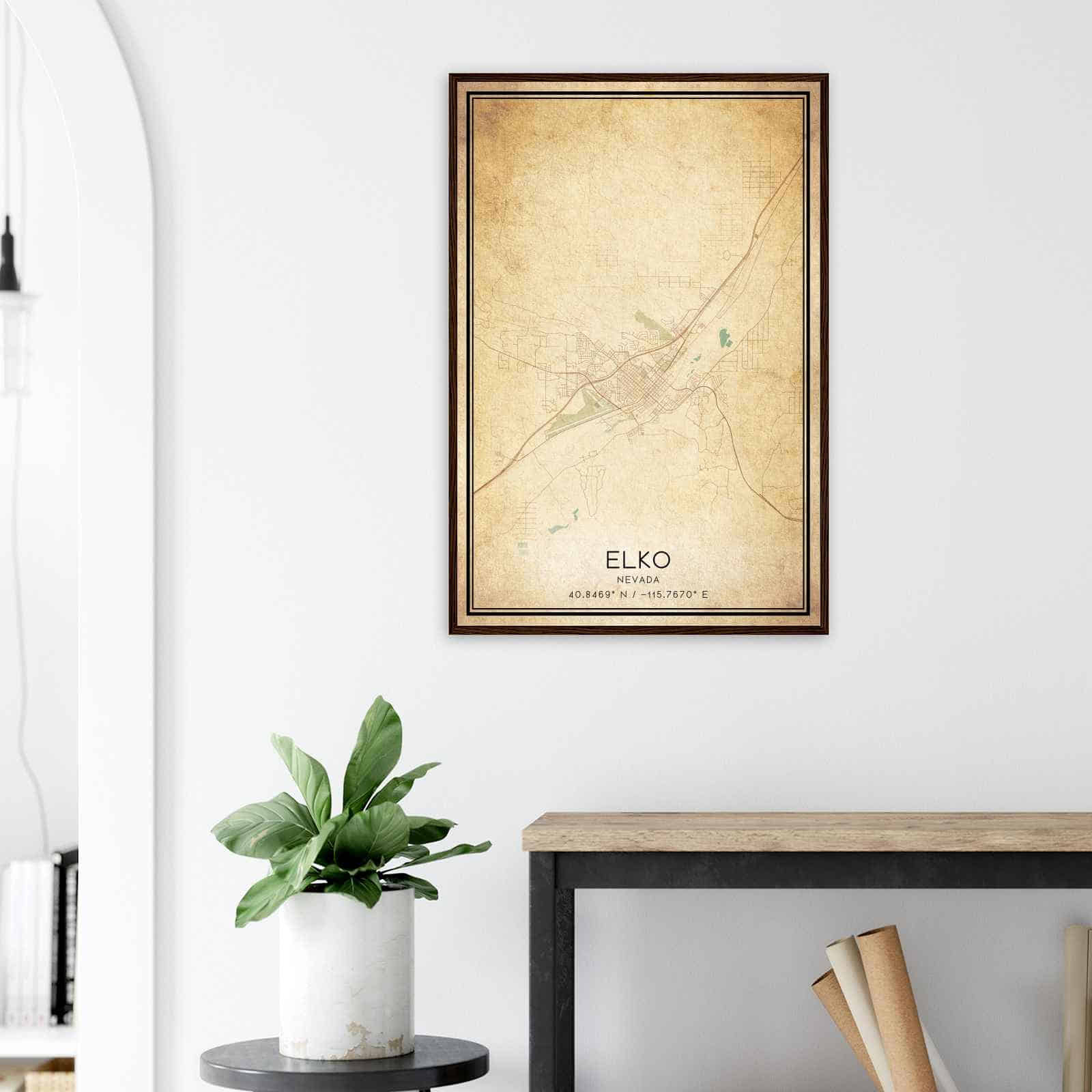 Deerfield Kansas Map Poster, Modern Home Decor Wall Art Print (Copy)