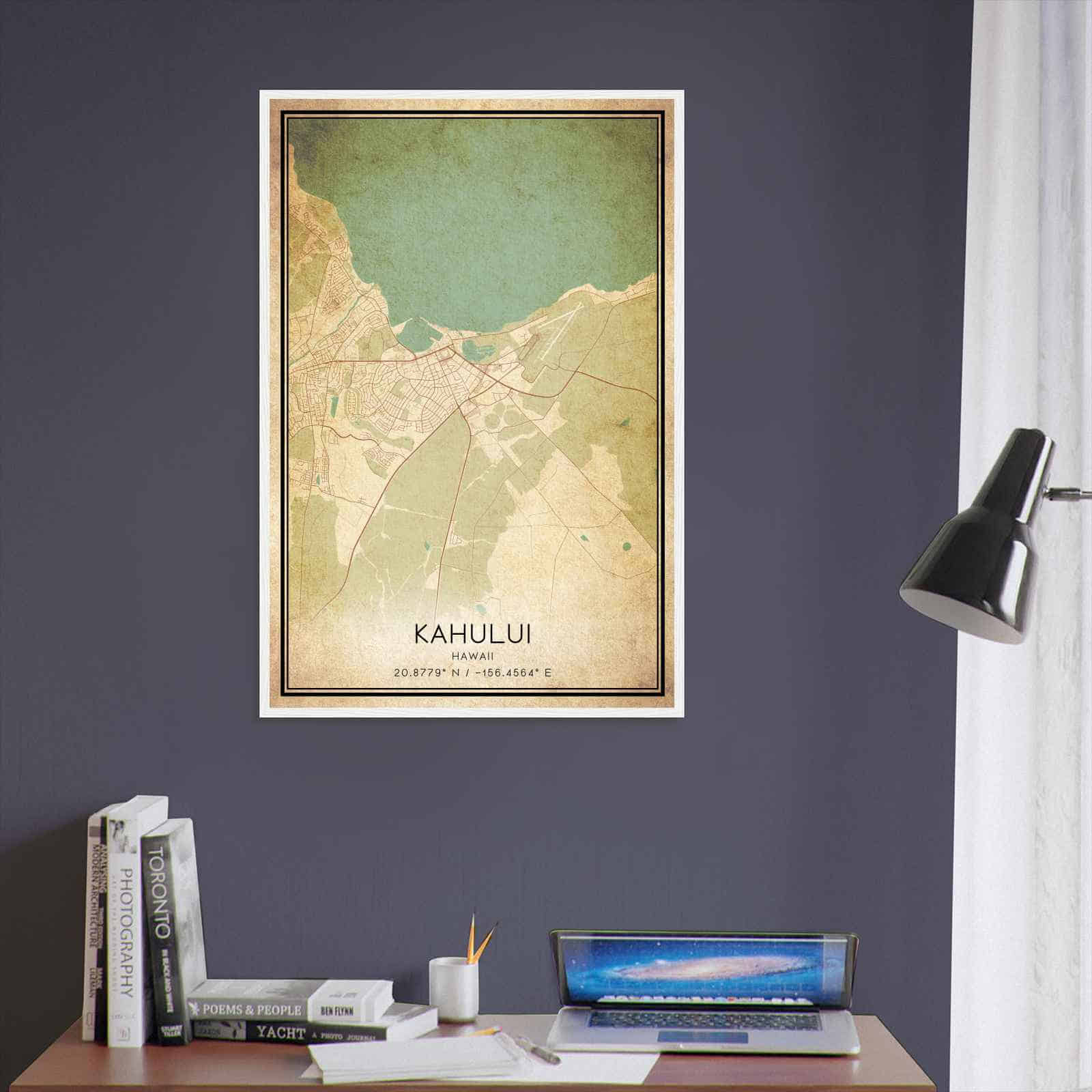 Deerfield Kansas Map Poster, Modern Home Decor Wall Art Print (Copy)