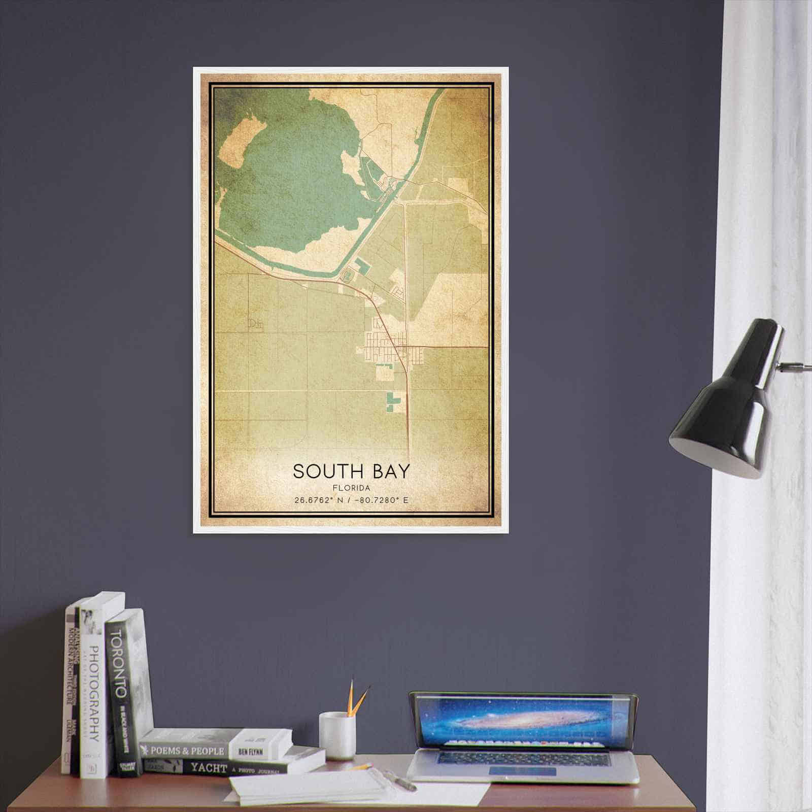 Deerfield Kansas Map Poster, Modern Home Decor Wall Art Print (Copy)