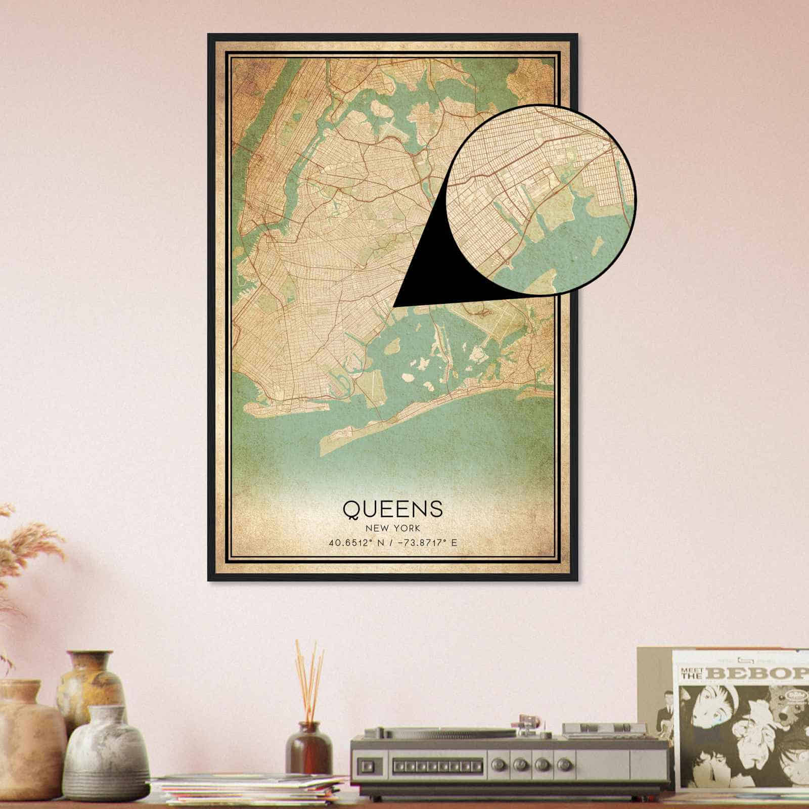 Deerfield Kansas Map Poster, Modern Home Decor Wall Art Print (Copy)